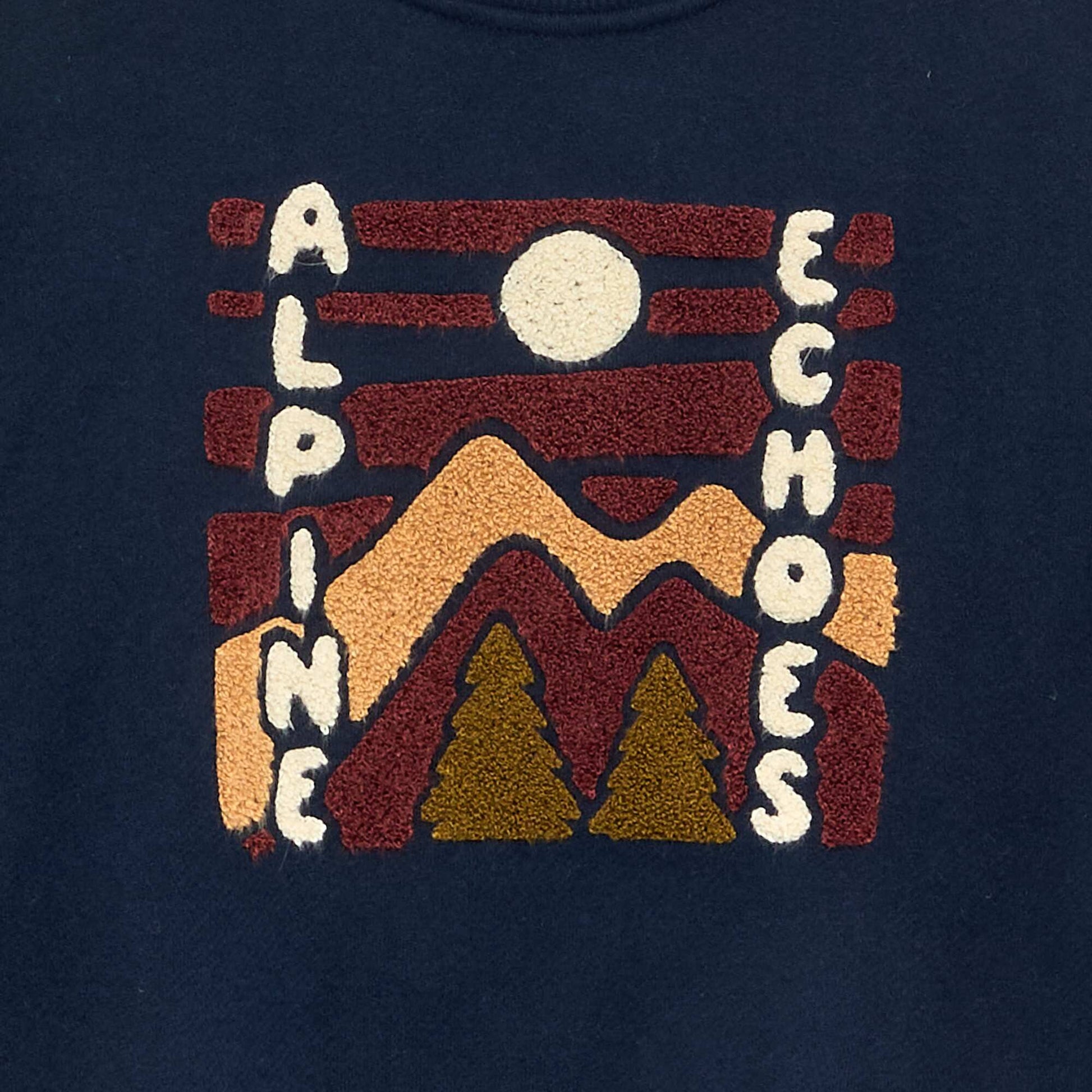 Printed Oversized Sweatshirt BLUE