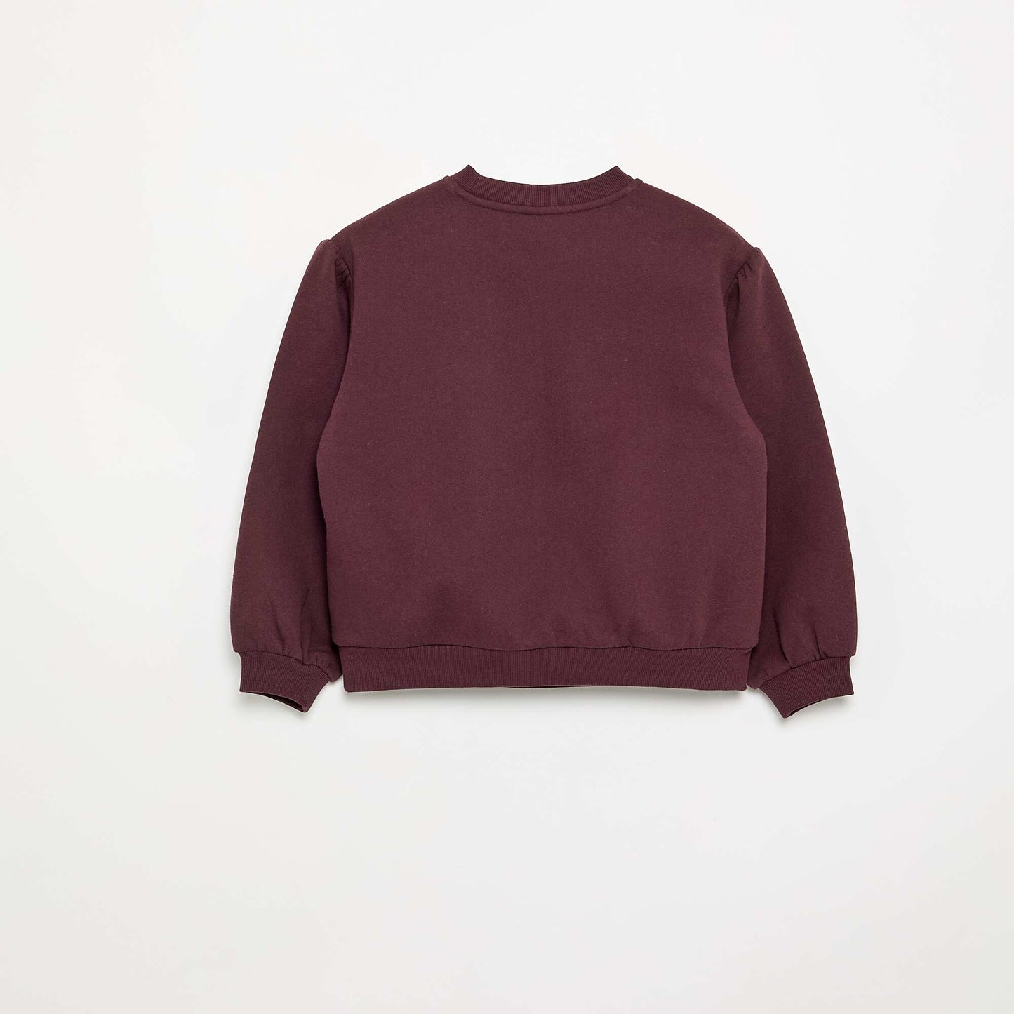 Long-sleeved sweatshirt with bow BROWN