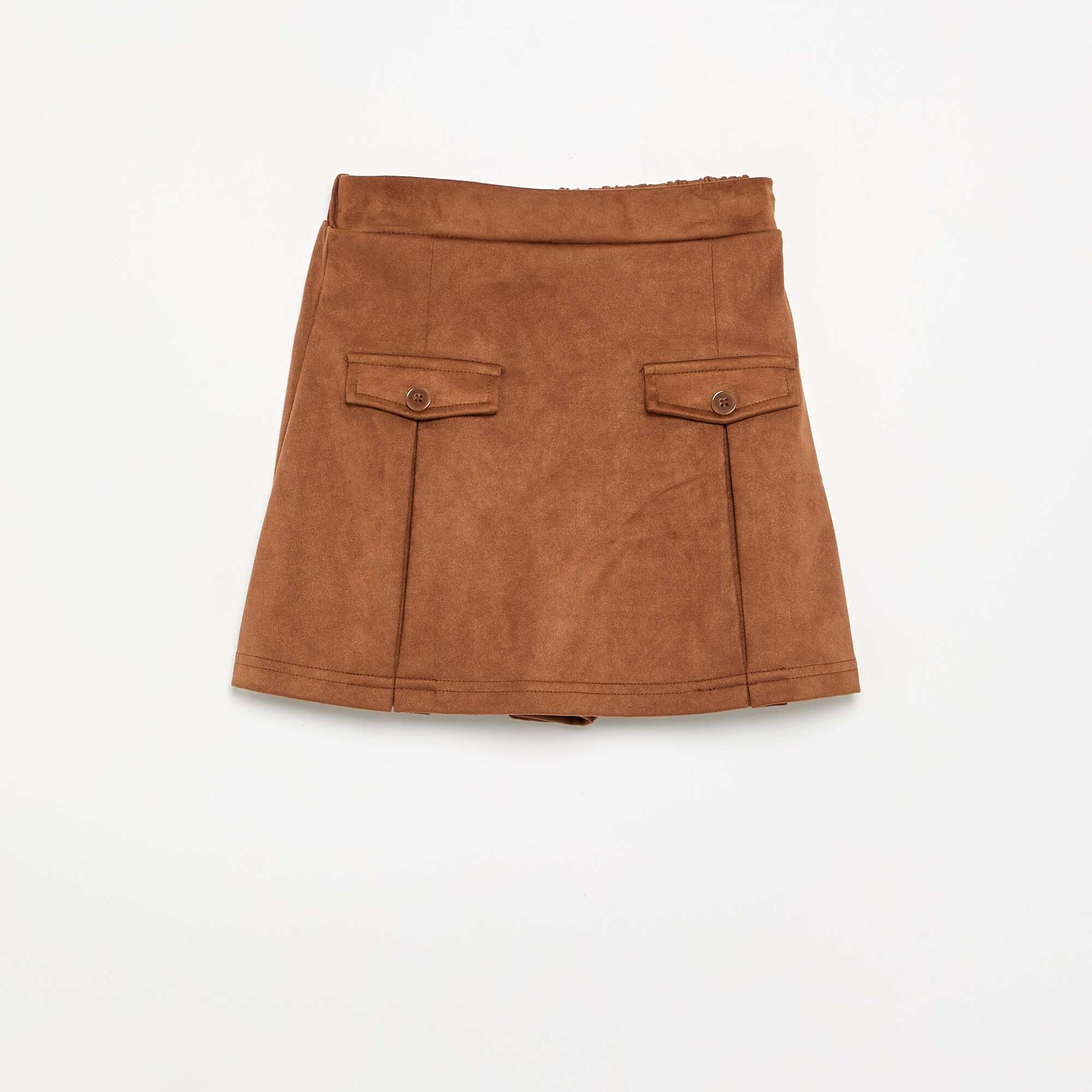 Suedette Skort BROWN