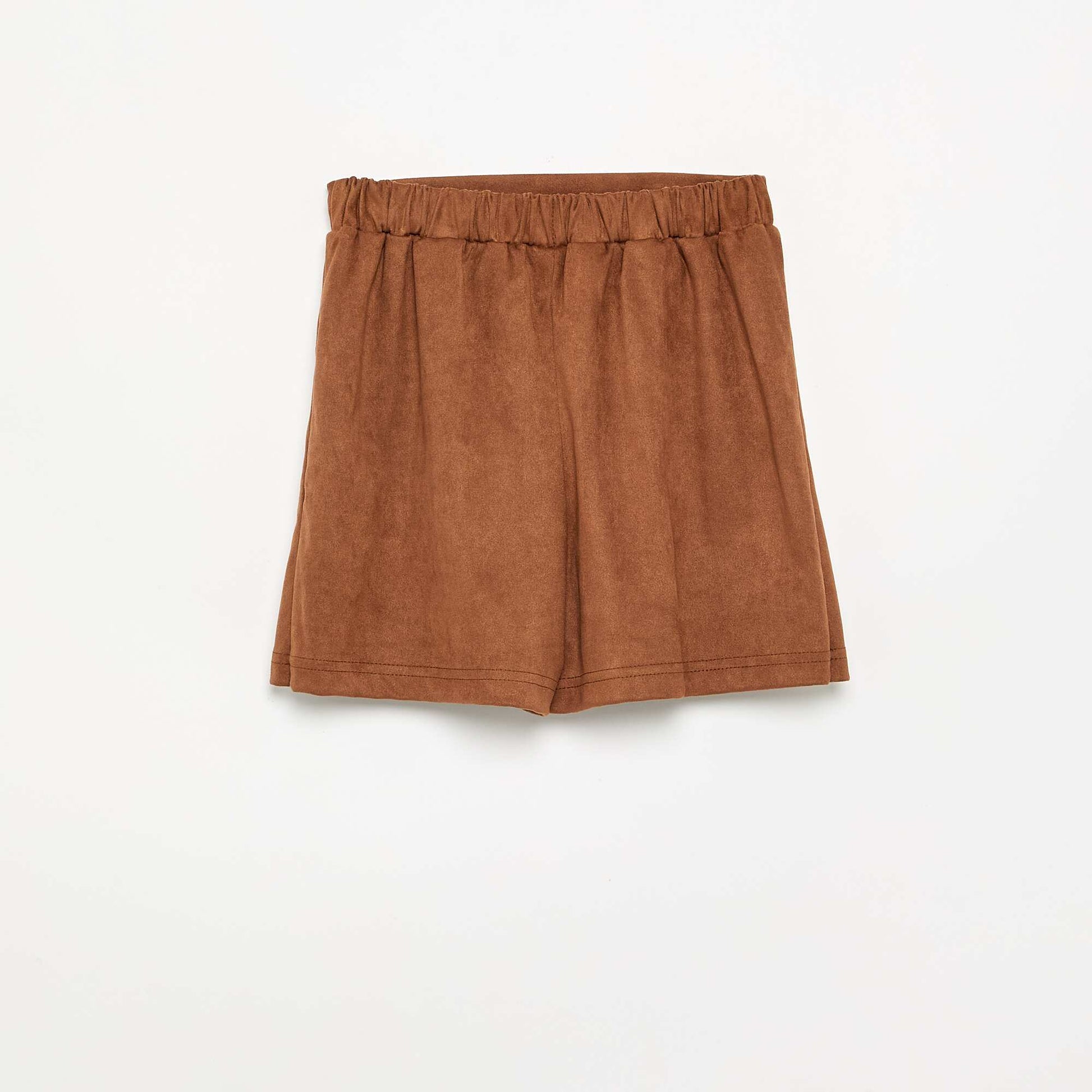 Suedette Skort BROWN