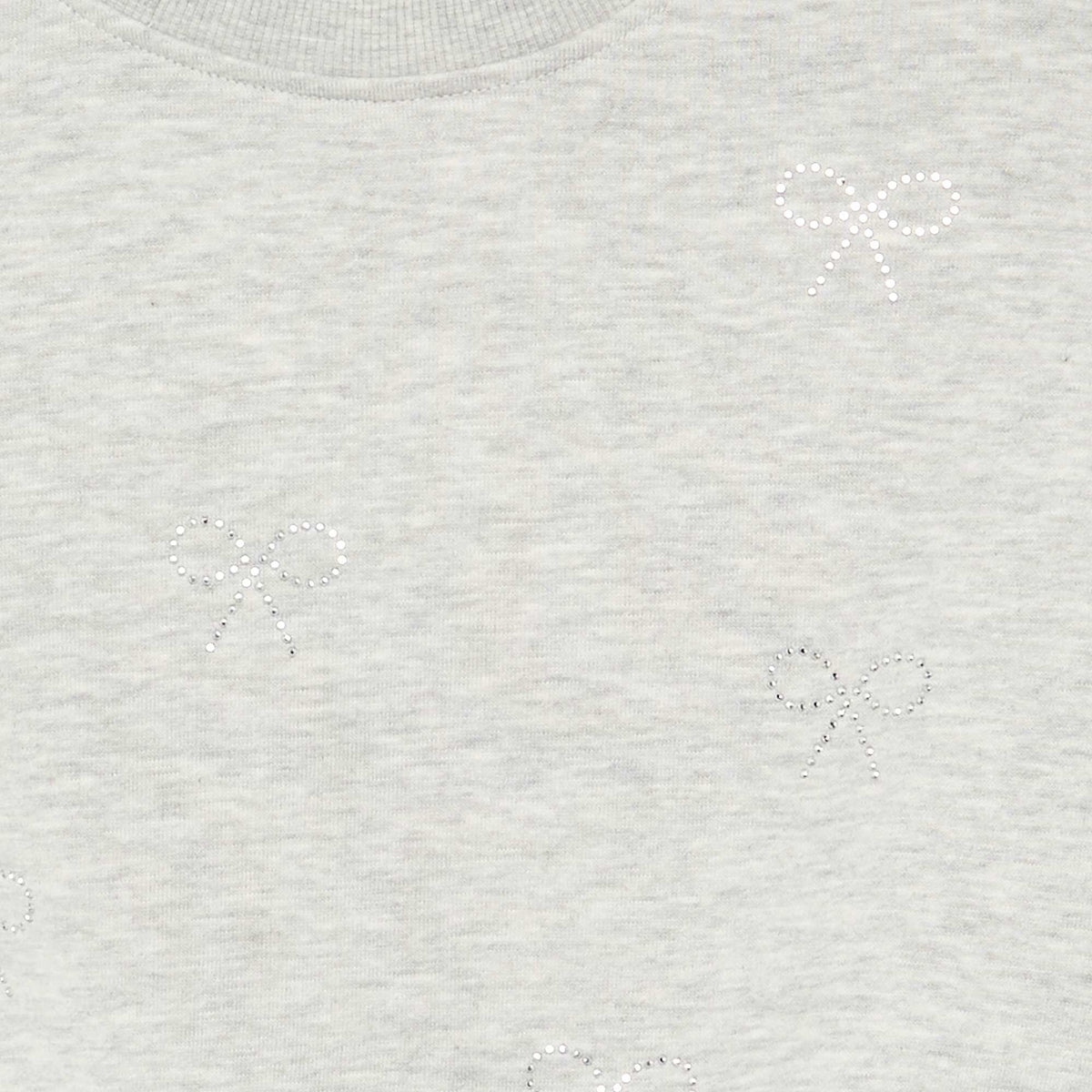 Sweatshirt with rhinestone stars GREY
