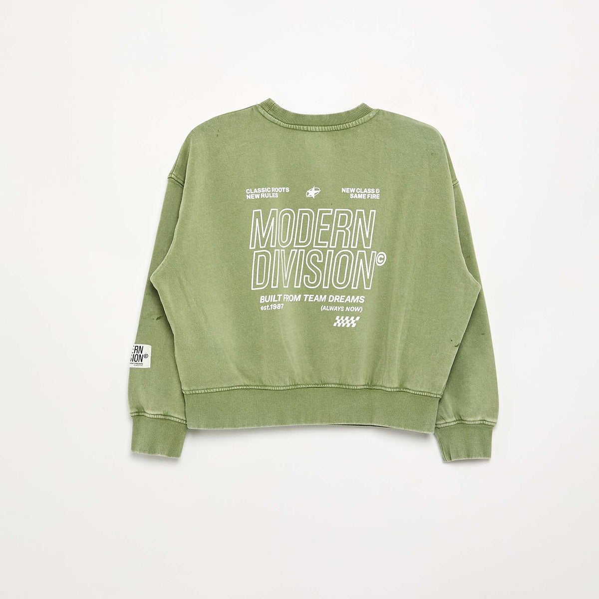 Printed French Terry Sweatshirt KHAKI