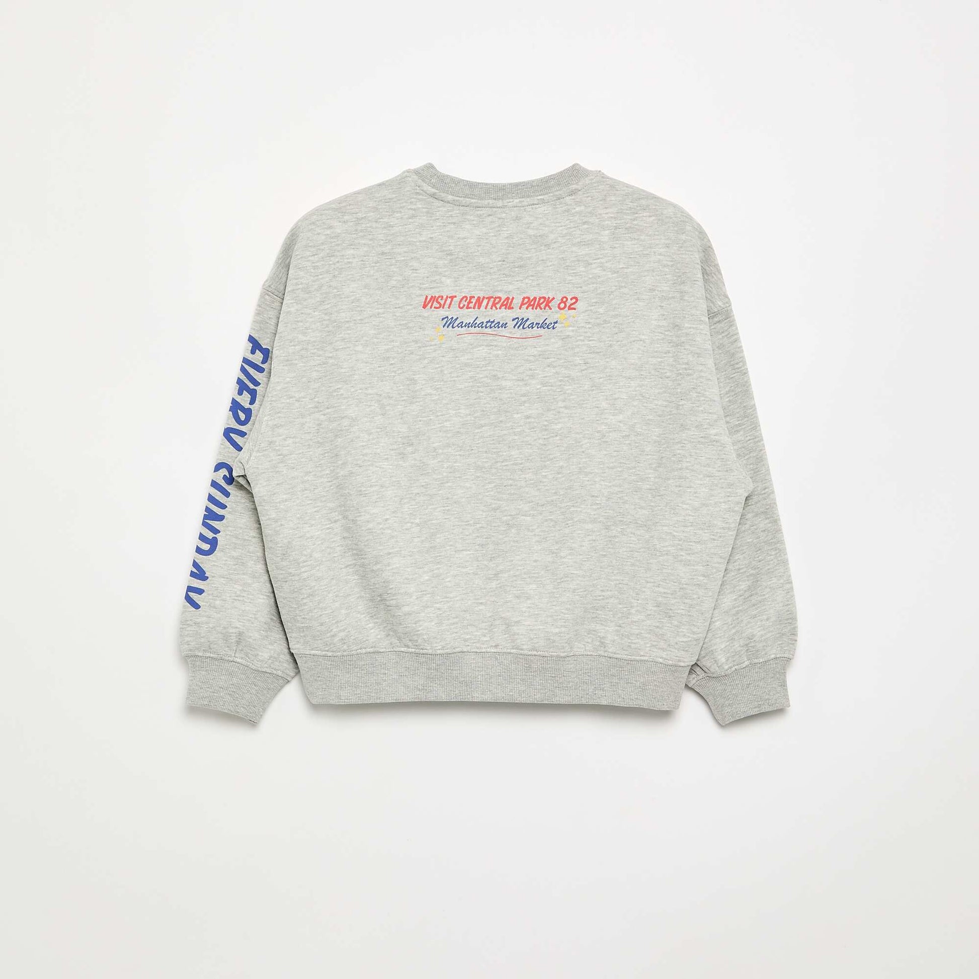 Loose-fit Printed Sweatshirt GREY