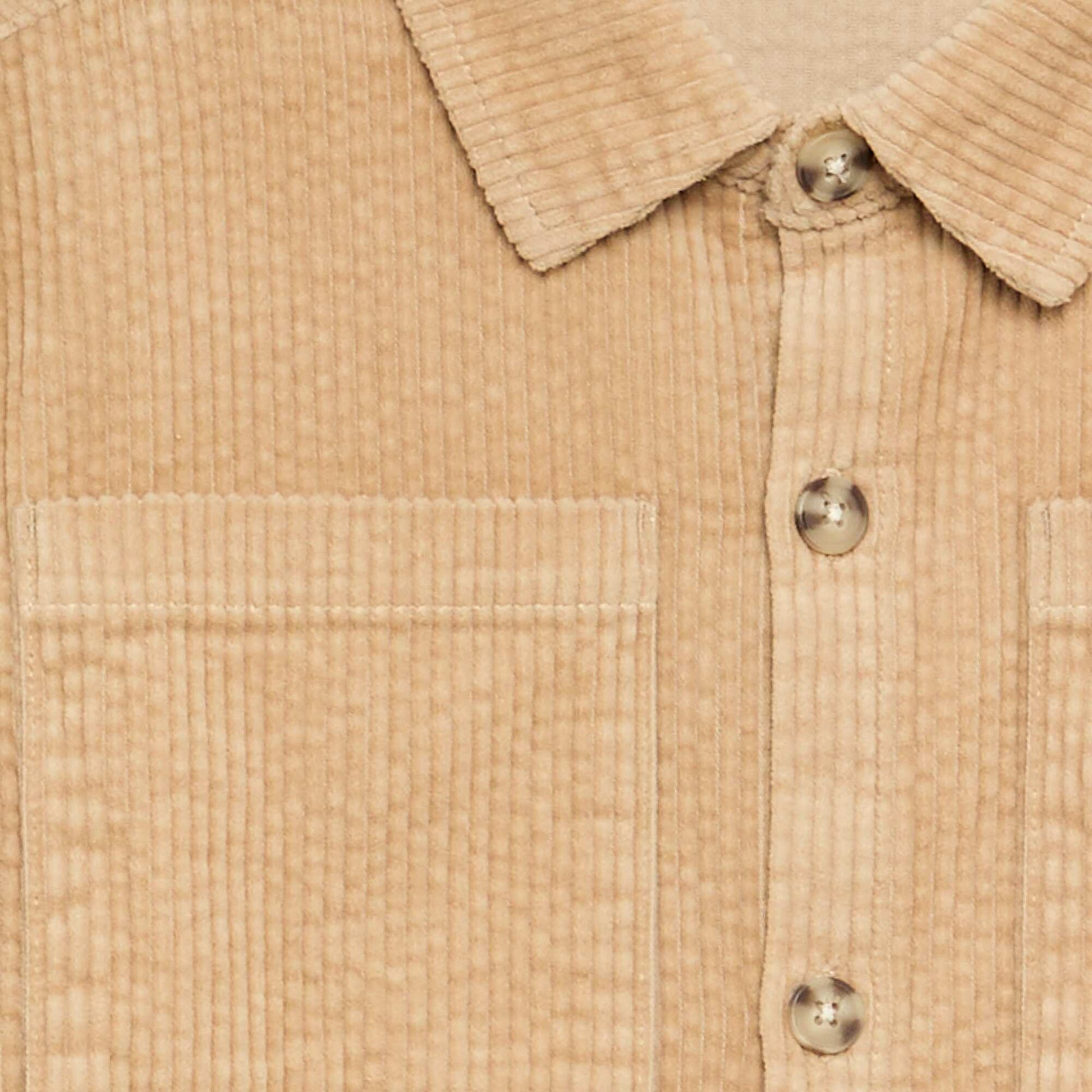 Corduroy Shacket BEIGE