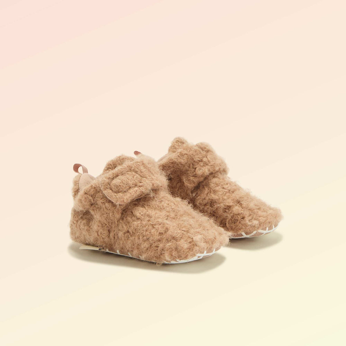 High-top sheepskin-effect slippers - 'Kitchoun' BROWN