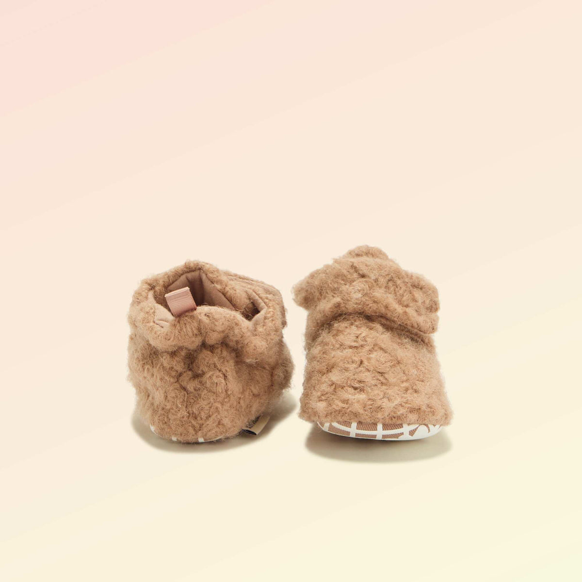 High-top sheepskin-effect slippers - 'Kitchoun' BROWN