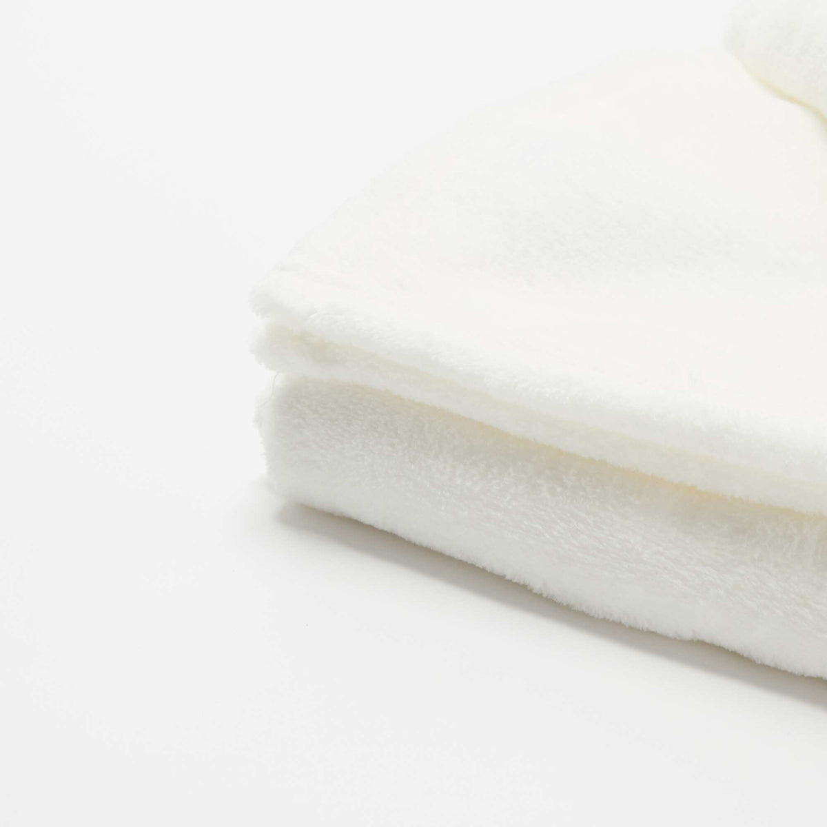 Plain fleece blanket WHITE