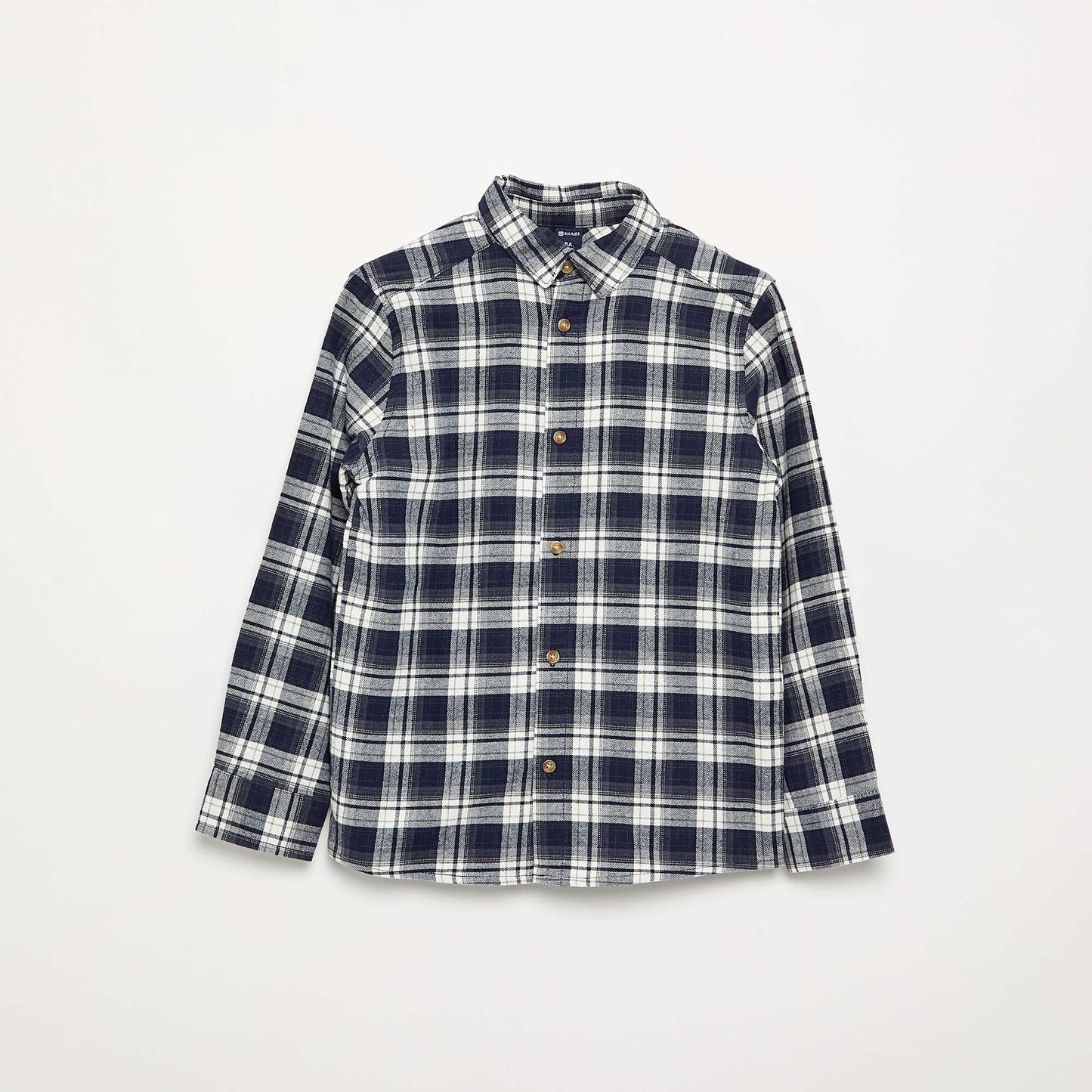 Flannel plaid shirt BLUE