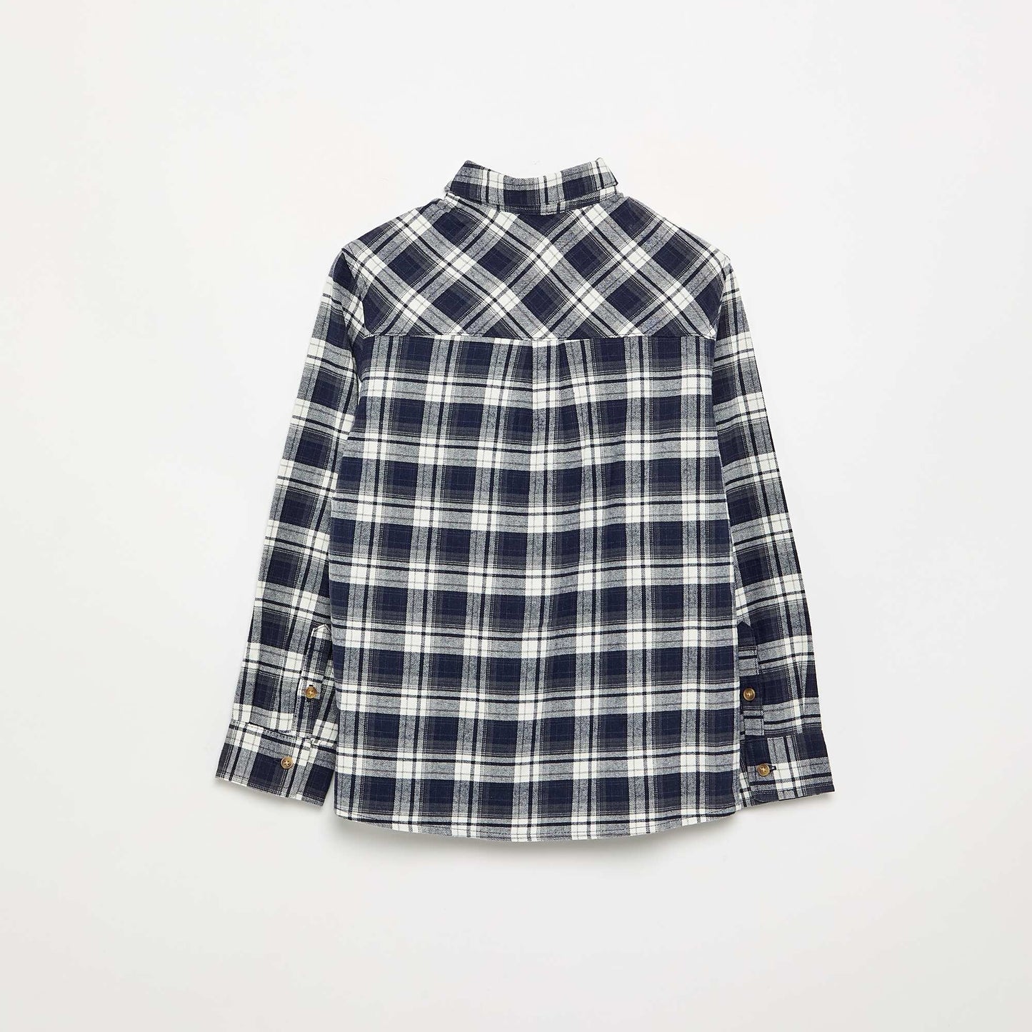 Flannel plaid shirt BLUE