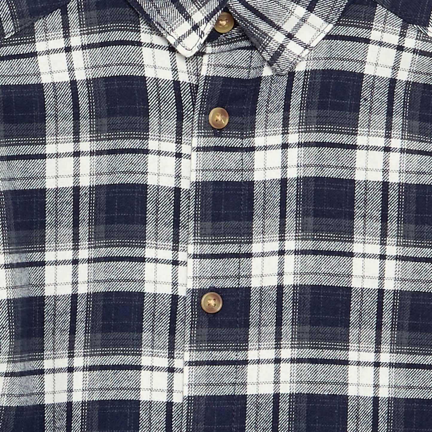 Flannel plaid shirt BLUE