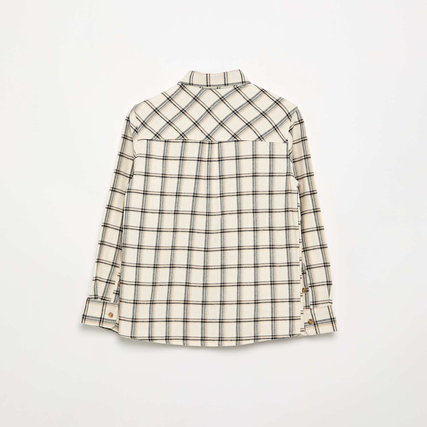 Flannel plaid shirt GREY