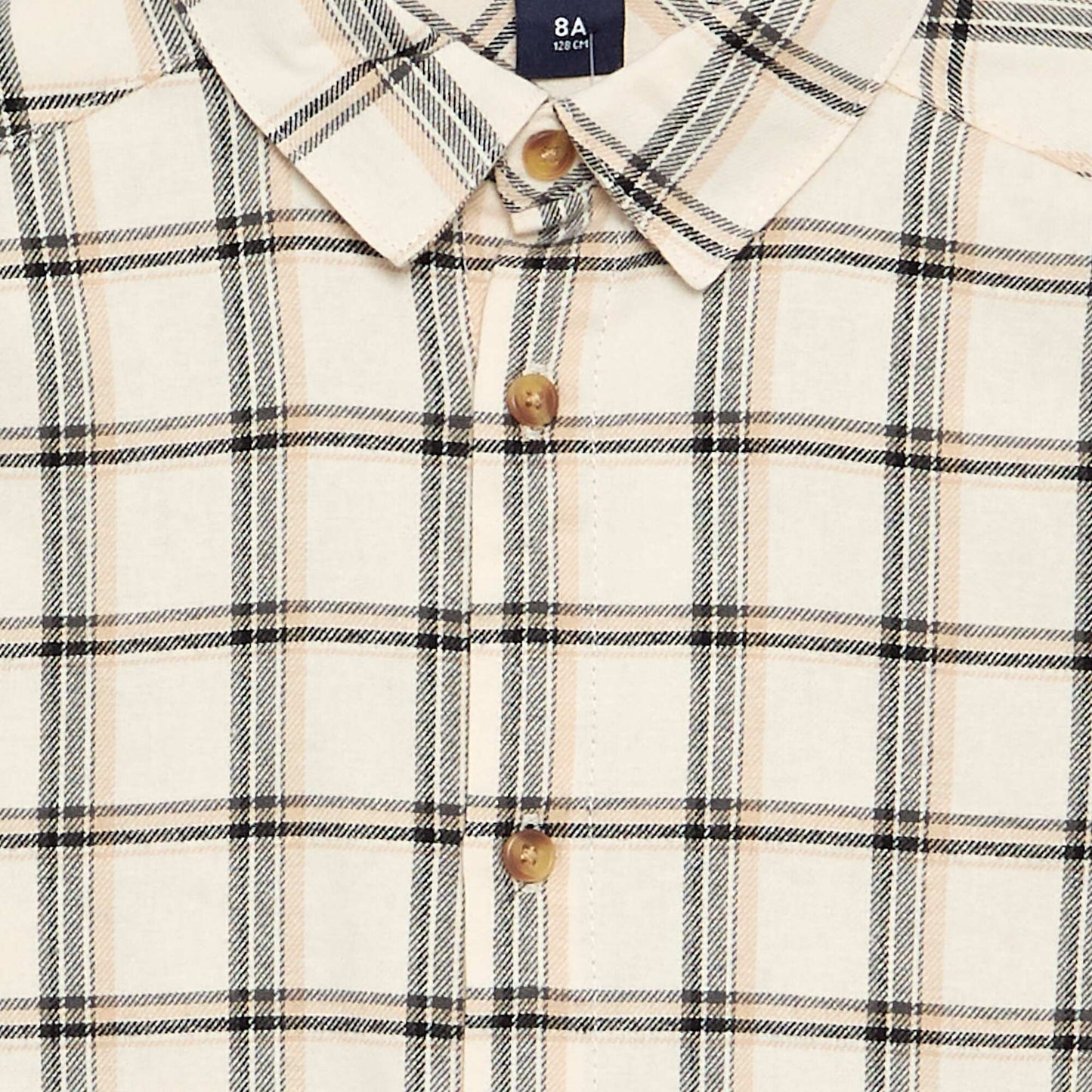 Flannel plaid shirt GREY