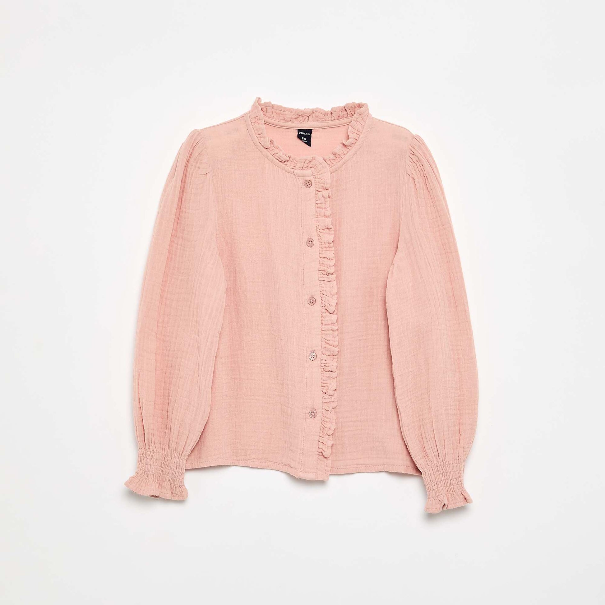 Ruffled Collar Blouse PINK