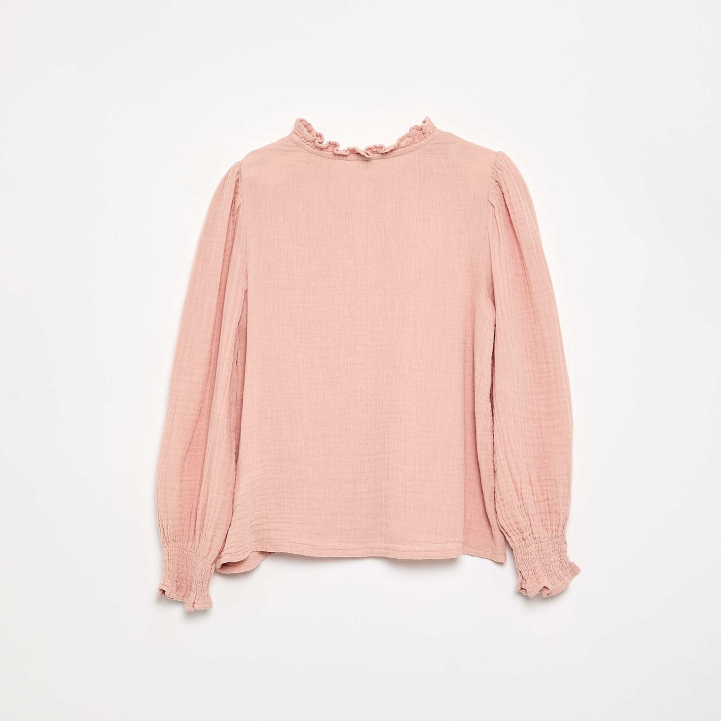 Ruffled Collar Blouse PINK