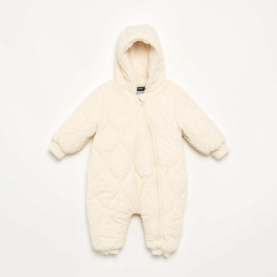 Footless Pram Suit WHITE