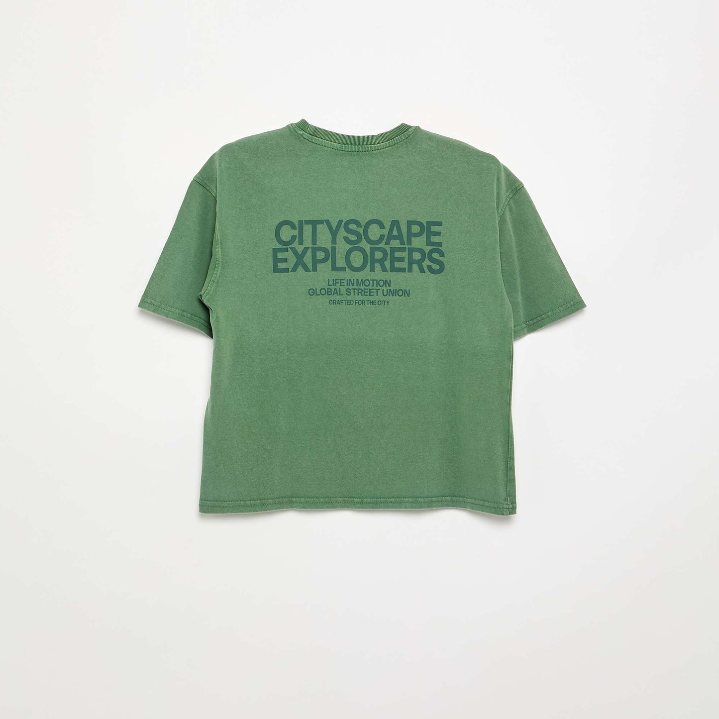 Printed Short Sleeve T-Shirt KHAKI