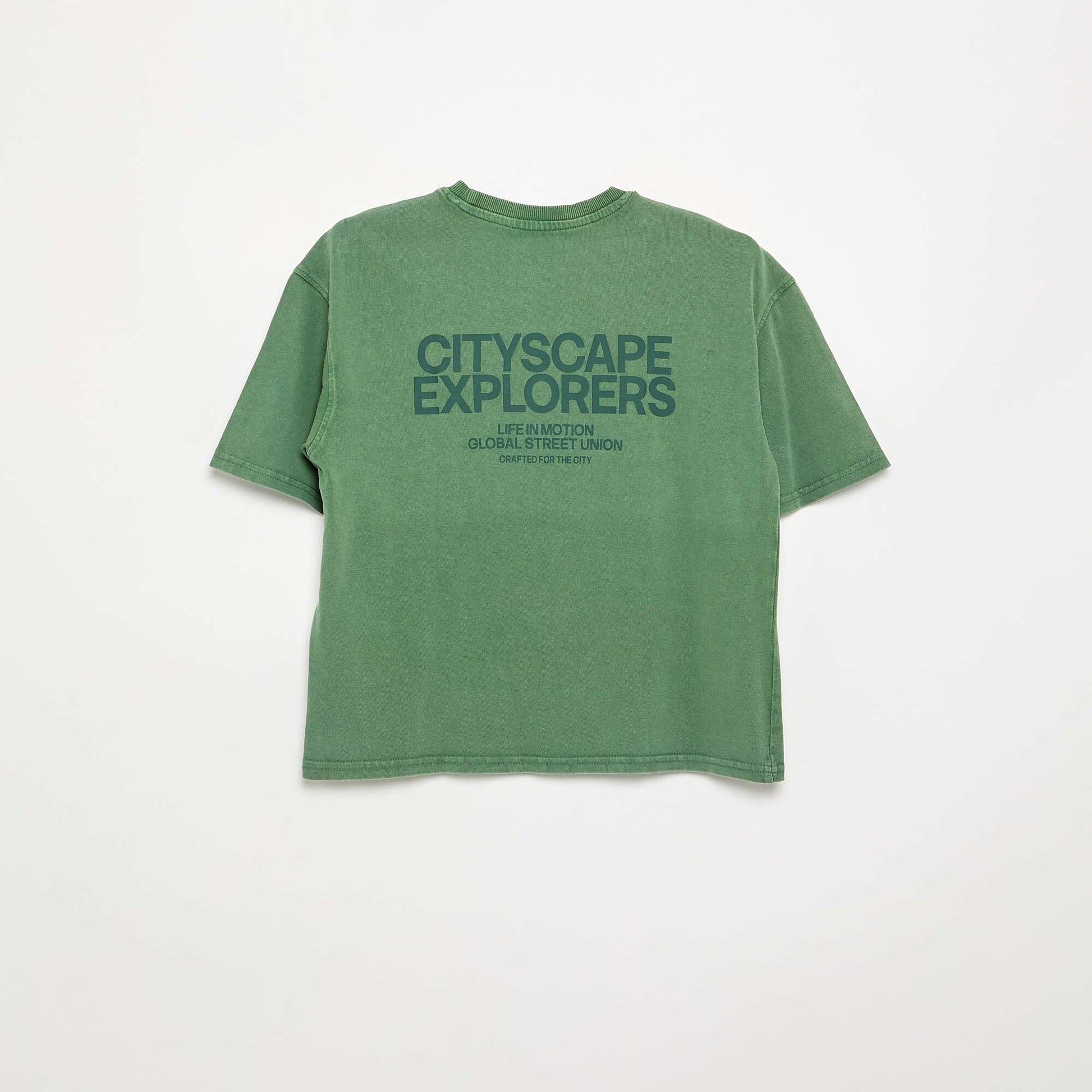 Printed Short Sleeve T-Shirt KHAKI