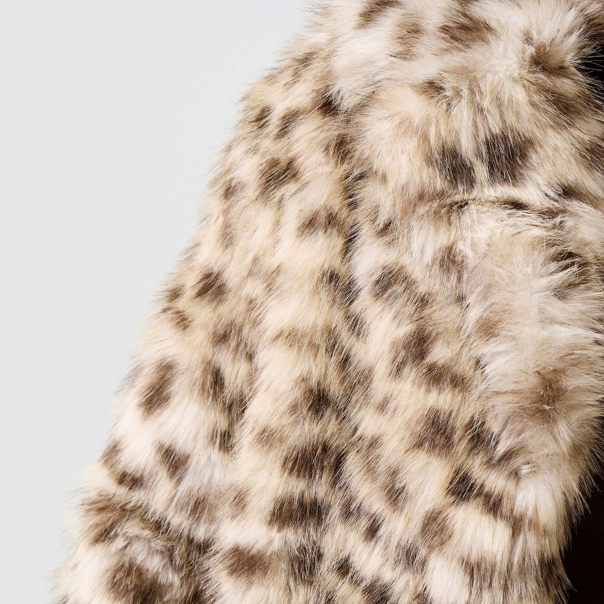 Faux Fur Jacket BROWN