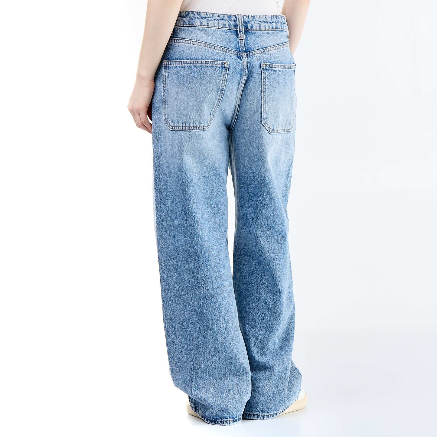 Baggy Fit Denim Trousers BLUE