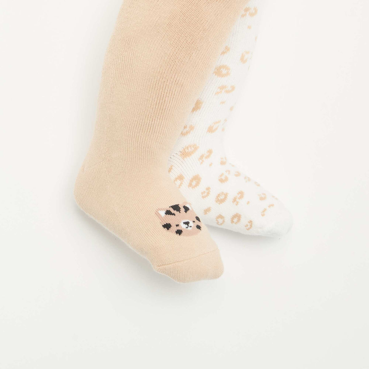 Pack of 2 pairs of tights BEIGE