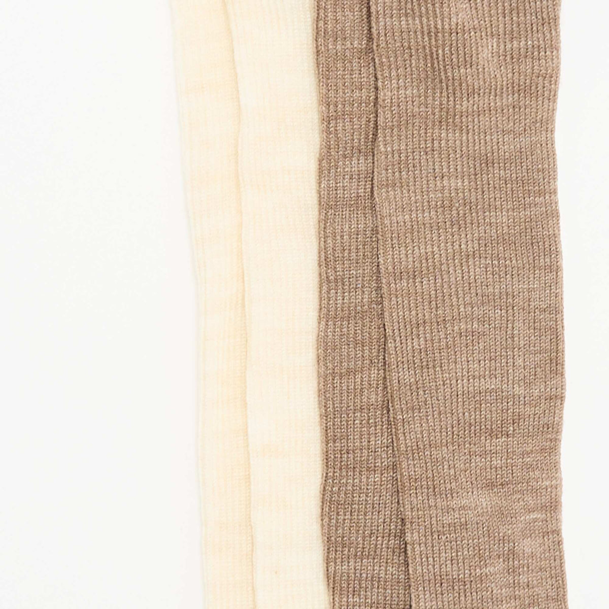 Pack of 2 pairs of plain tights BEIGE