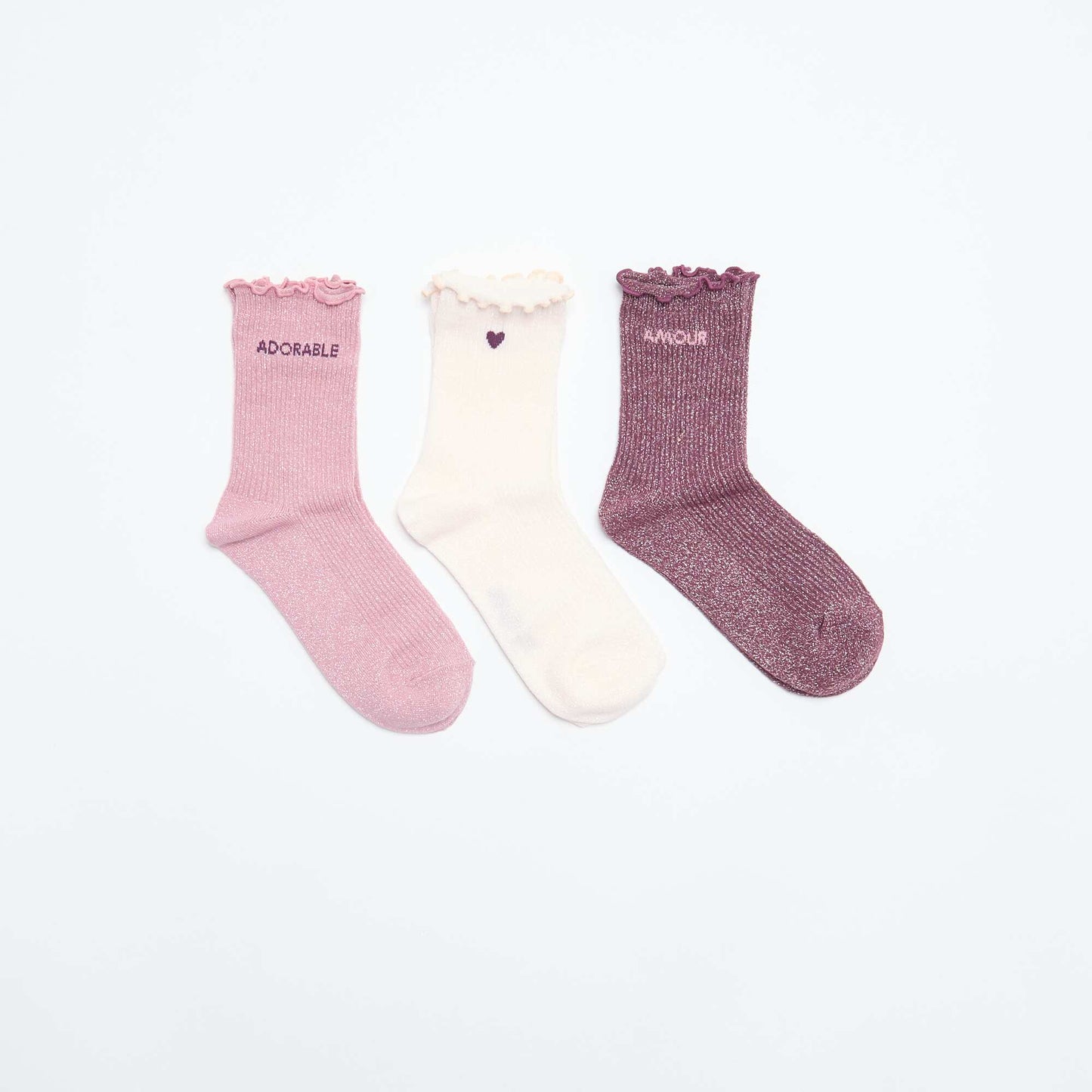 Sparkly Novelty Socks PINK
