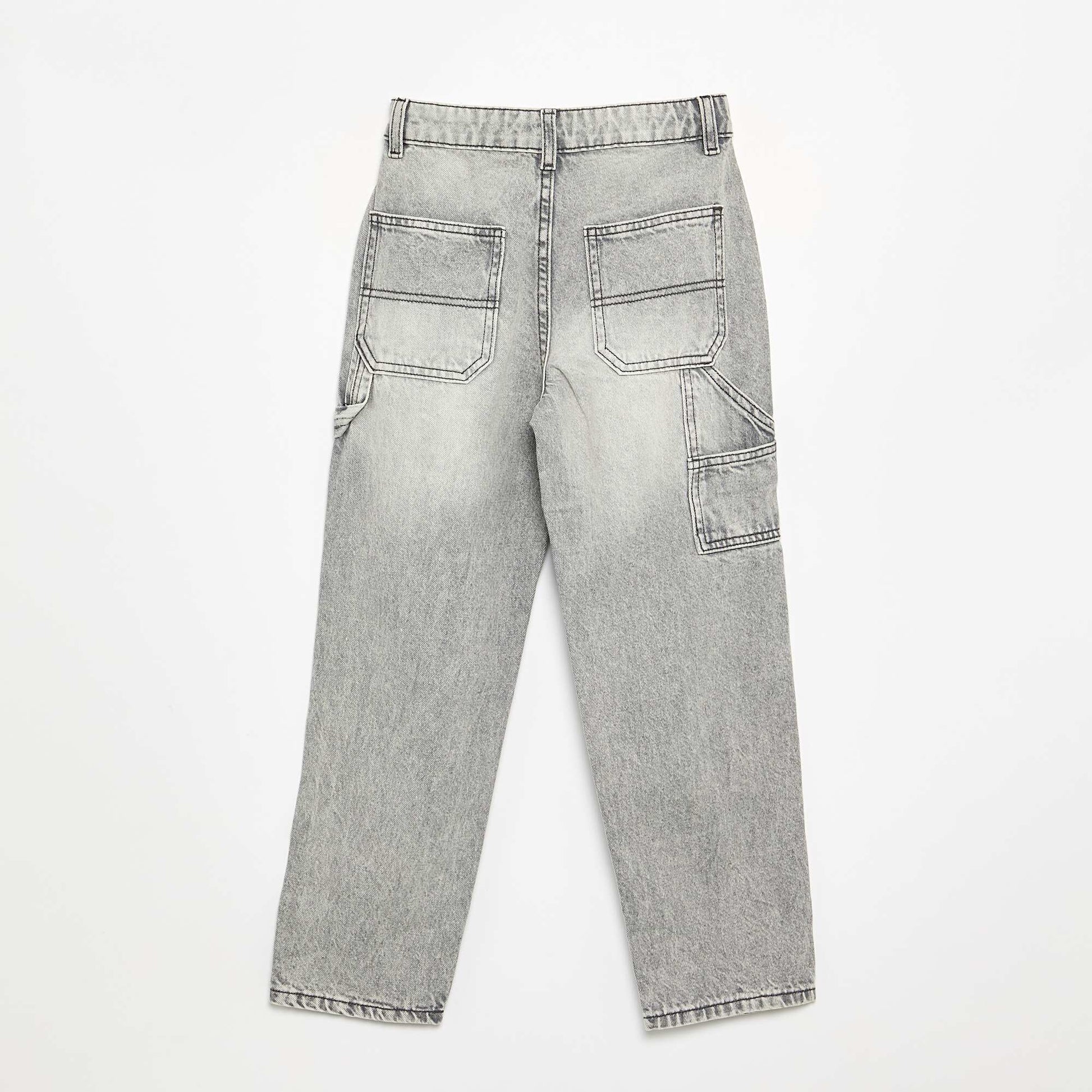 Wide-leg carpenter jeans GREY