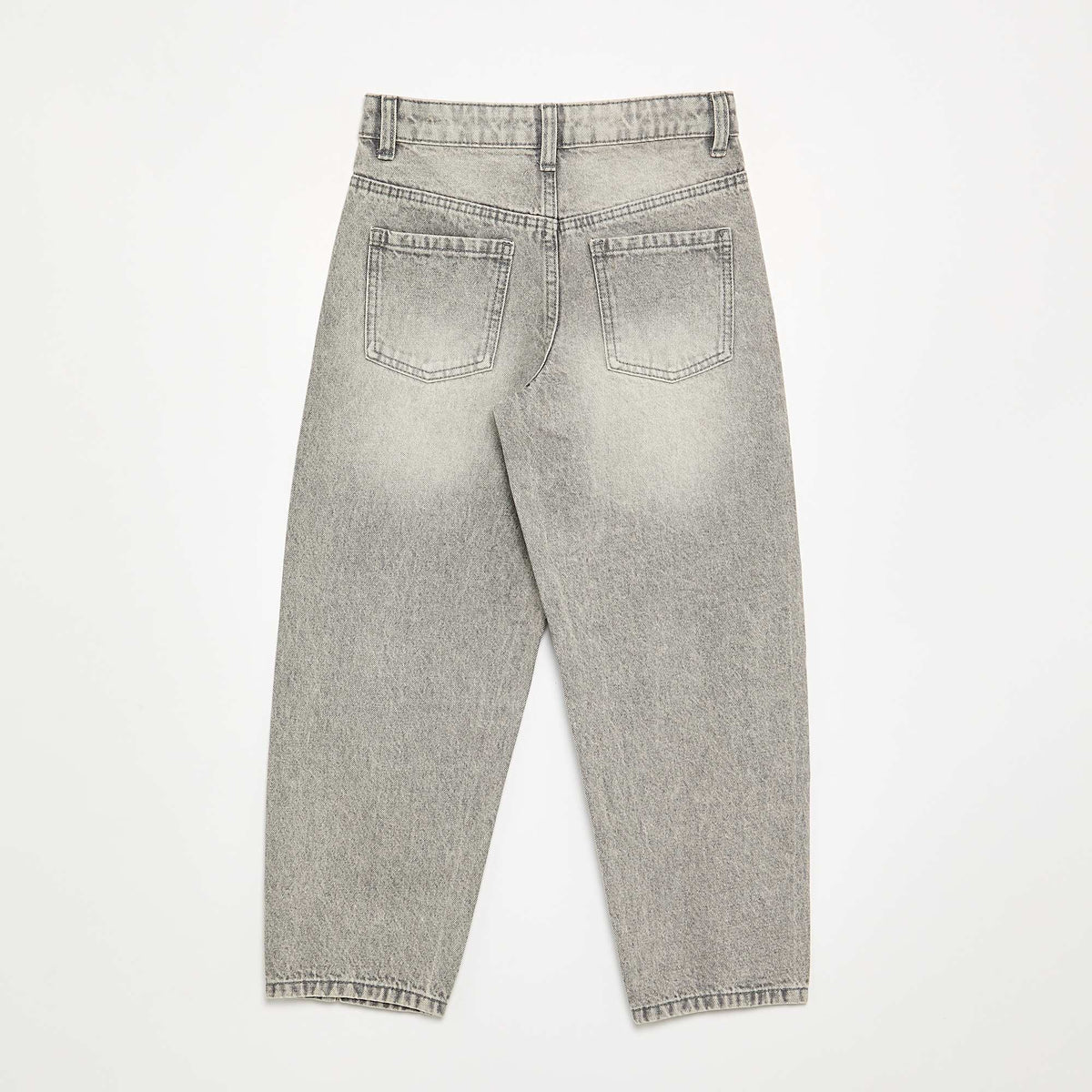 Wide Leg Trousers with Decorative Studs GREY