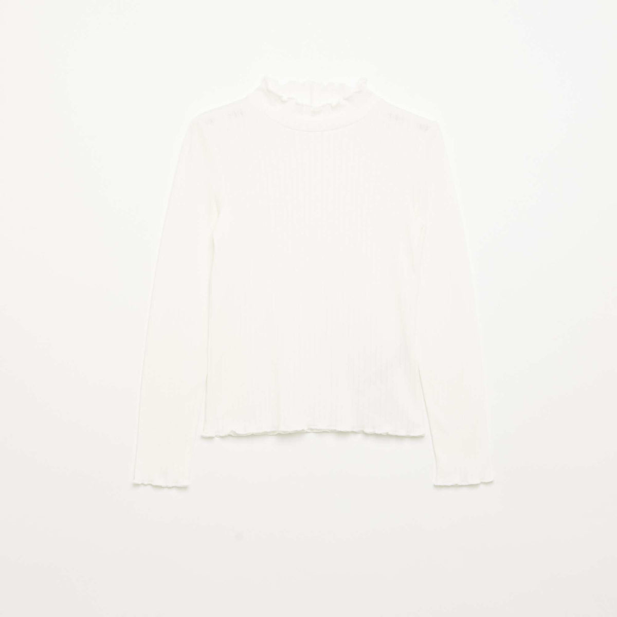 Pack of 2 Fancy Knit T-shirts with Wavy Finishes PINK