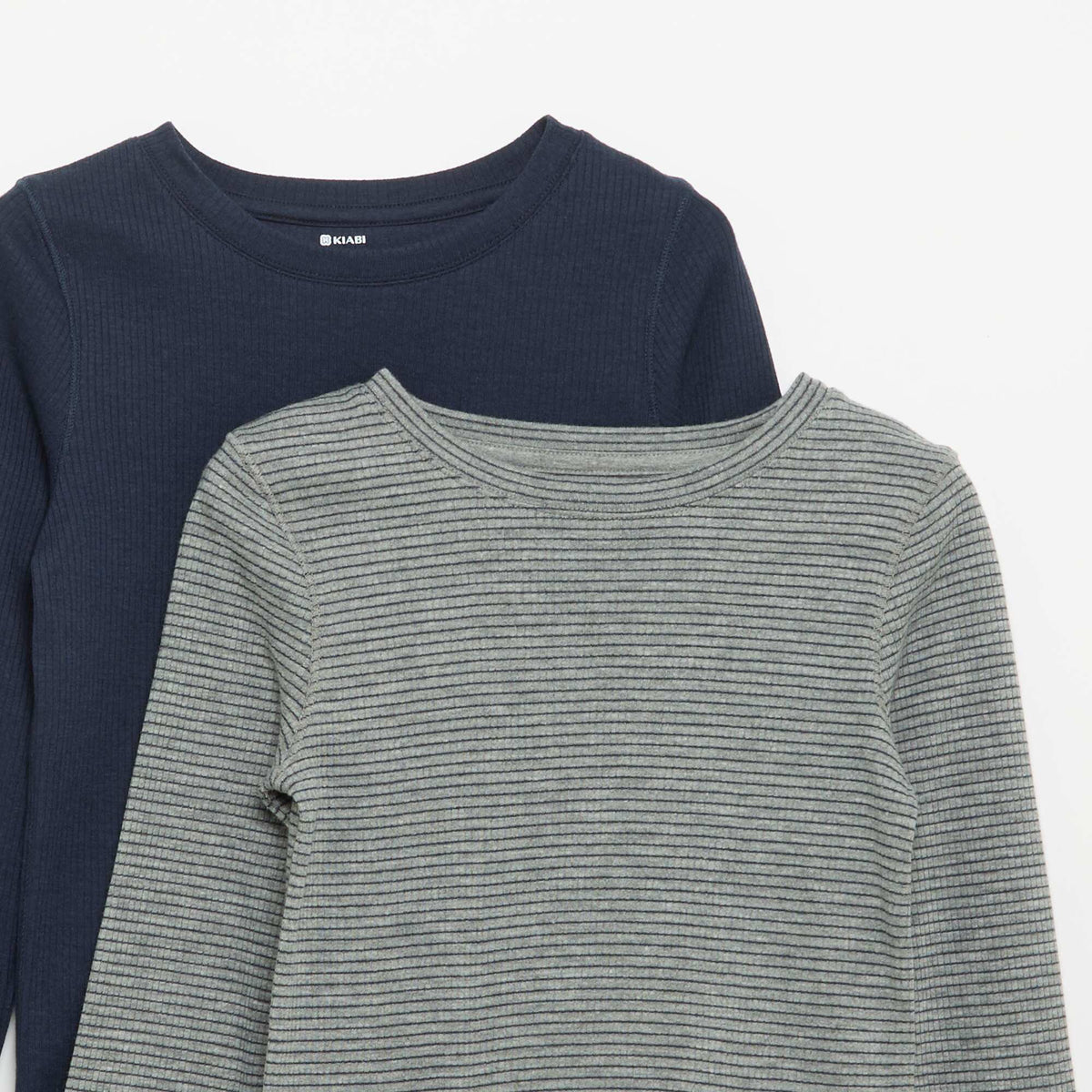 Pack of 2 Long-Sleeved T-shirts GREY
