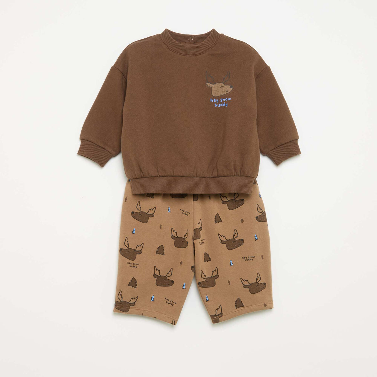 2-piece set - Sweatshirt + trousers BROWN