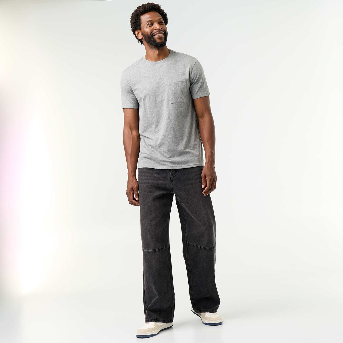 Loose fit 5-pocket jeans BLACK