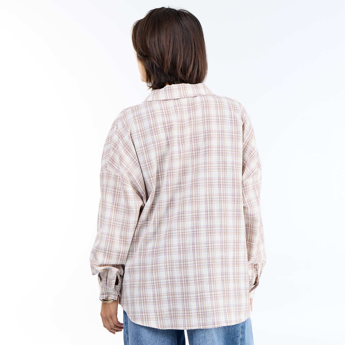 Plaid Shirt BEIGE