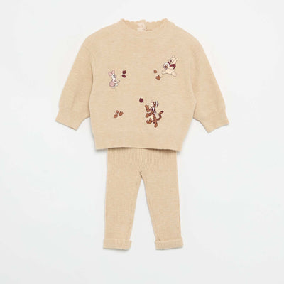 Disney Winnie the Pooh 2-Piece Set - Sweater + Leggings BEIGE