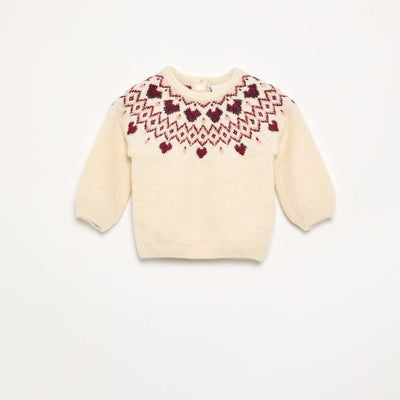 Disney 'Minnie' Round Neck Sweater WHITE