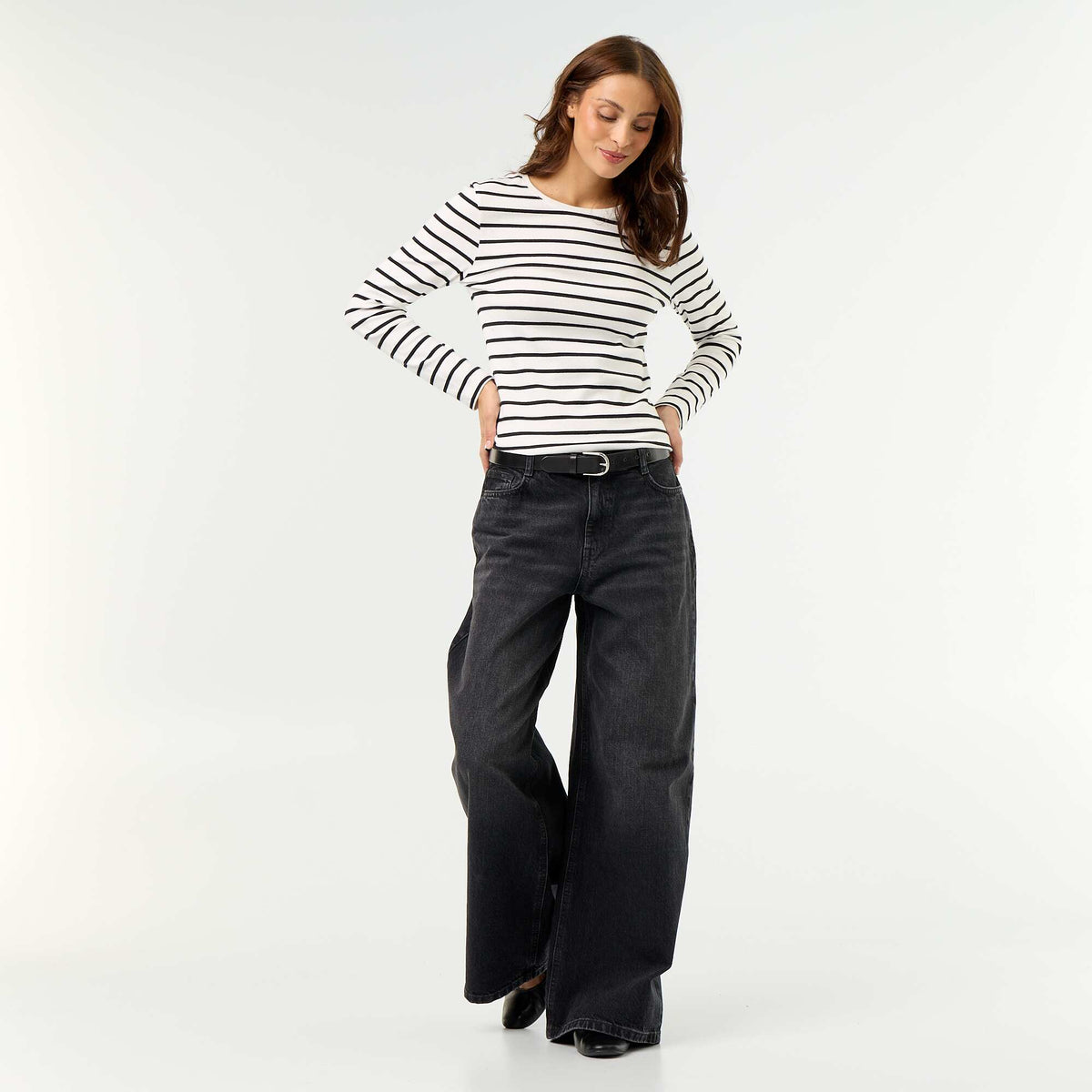 Wide Leg Jeans BLACK