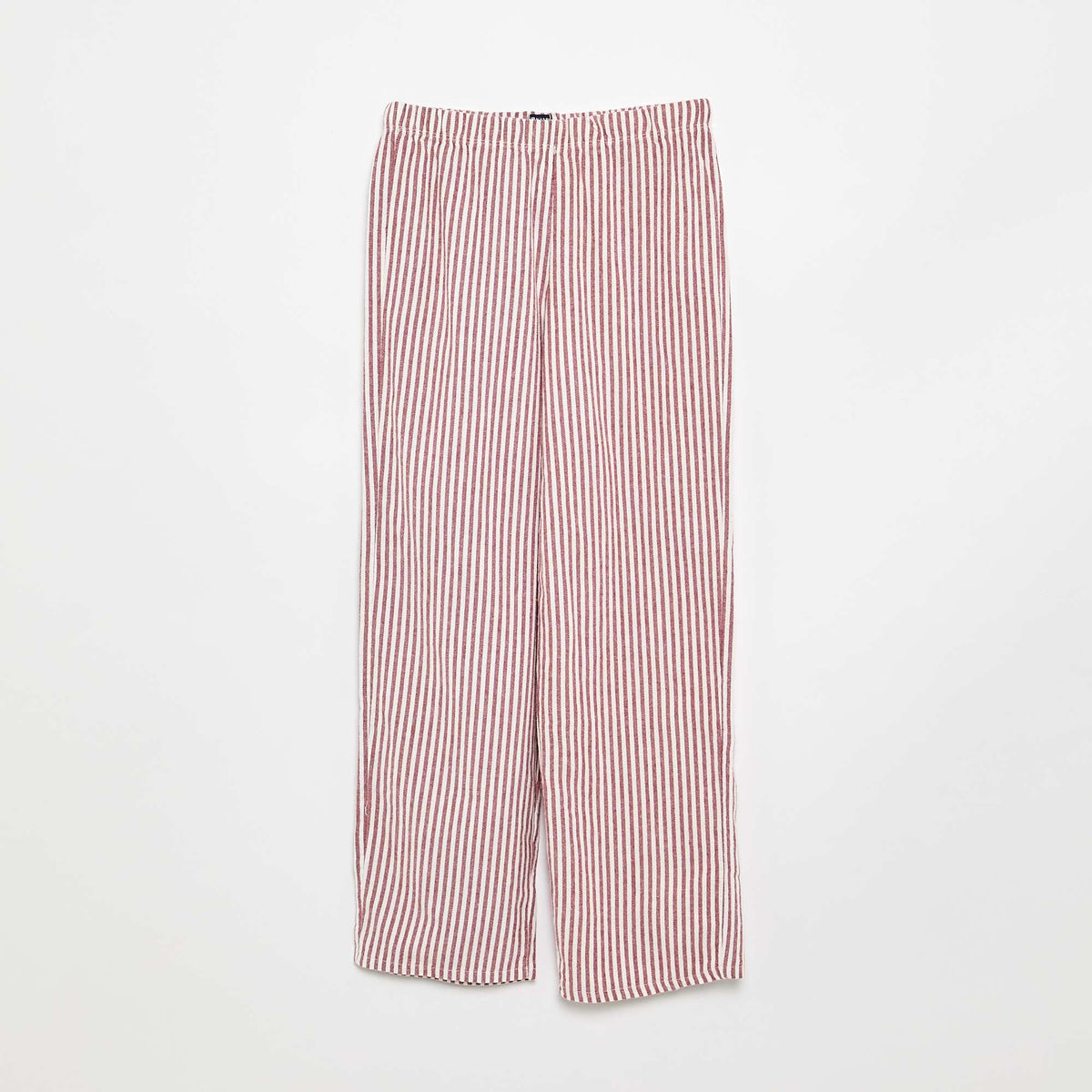 Sweatshirt & Flannel Pants 2-Piece Pajama Set WHITE