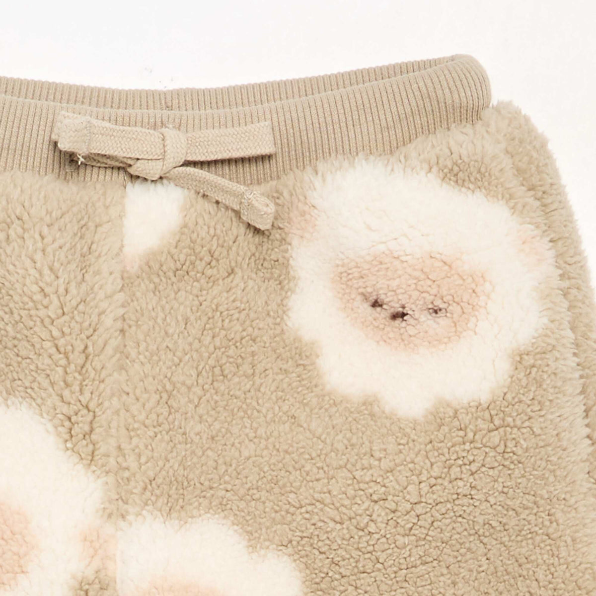 Teddy fleece-effect trousers BEIGE