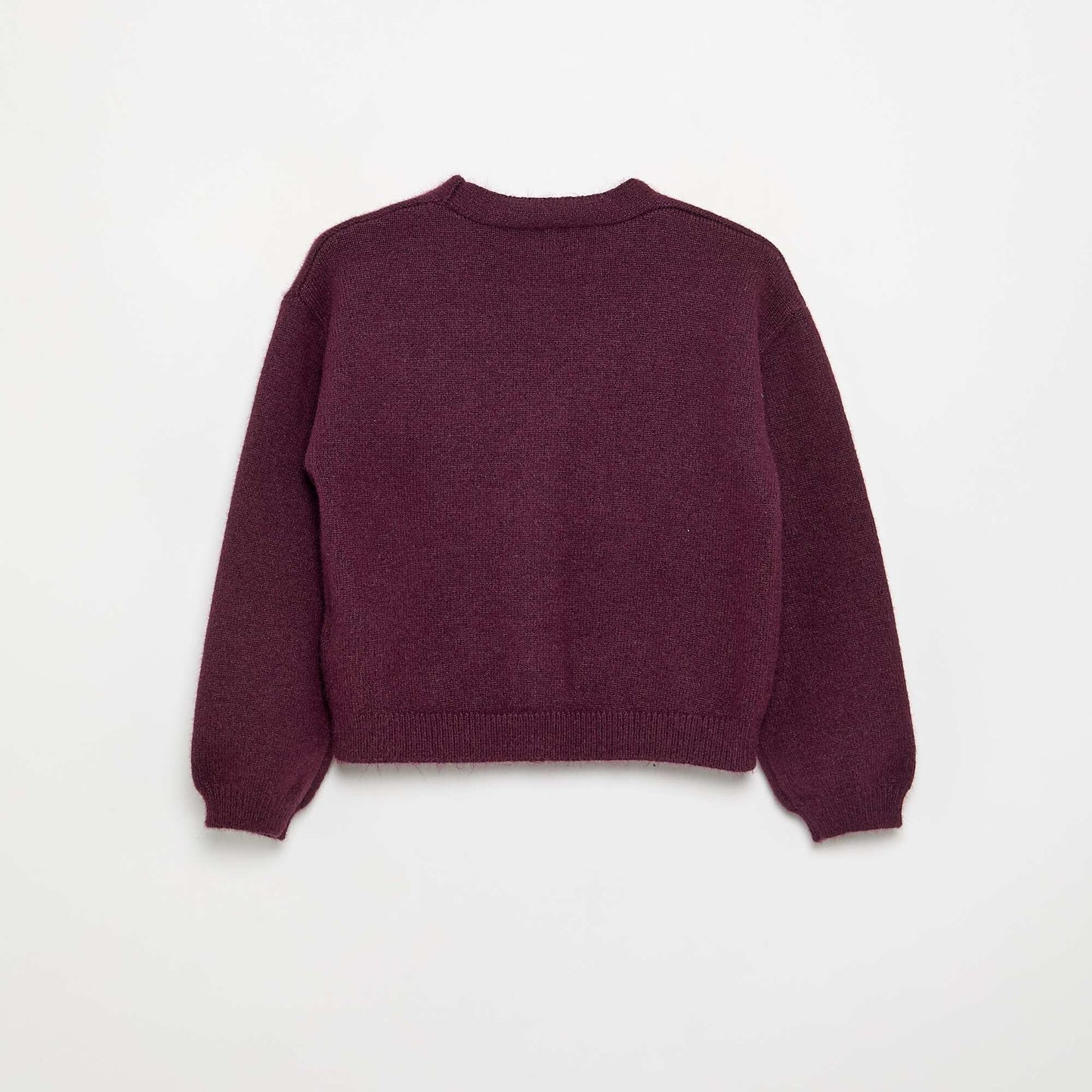 Knit sweater with knot detail PINK