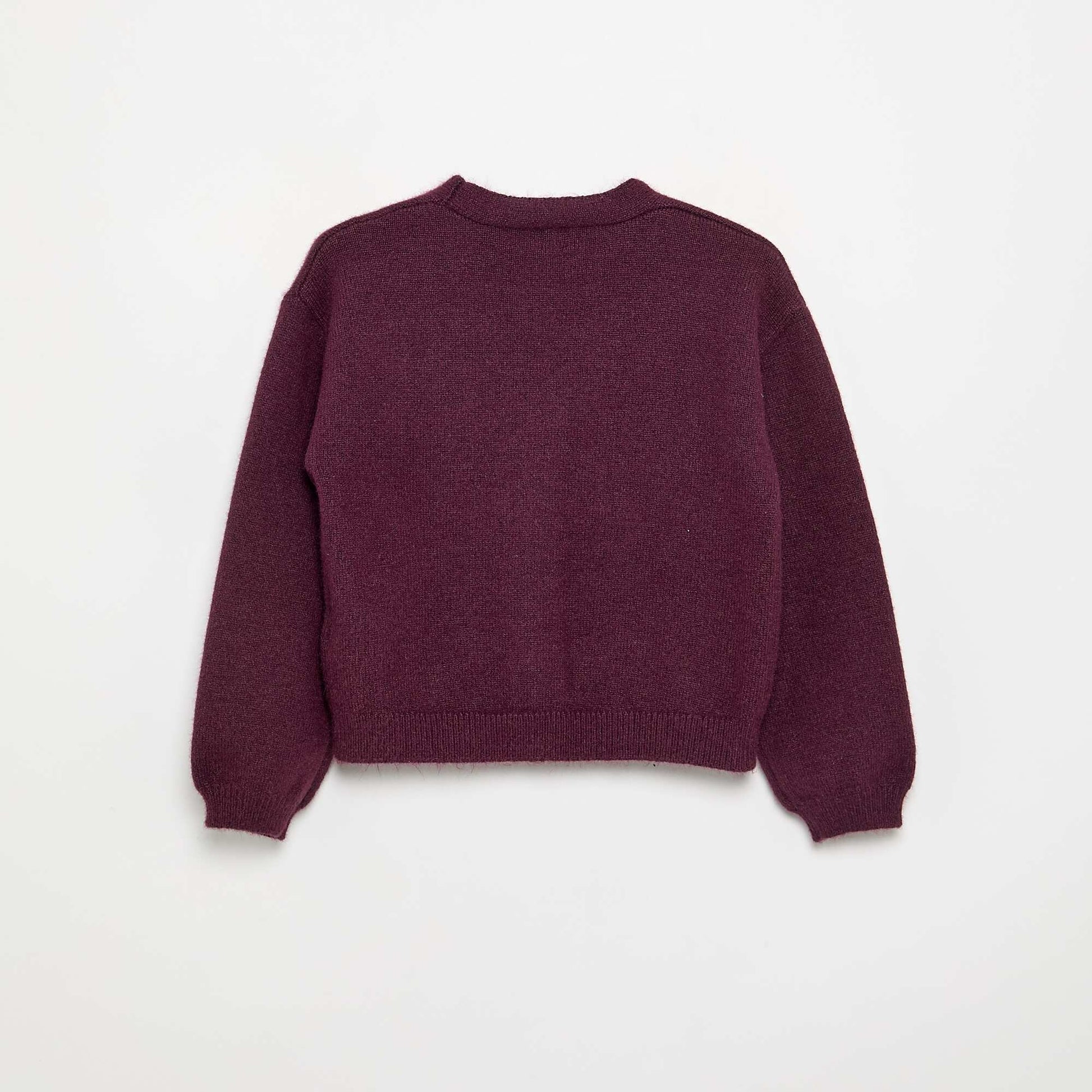 Knit sweater with knot detail PINK