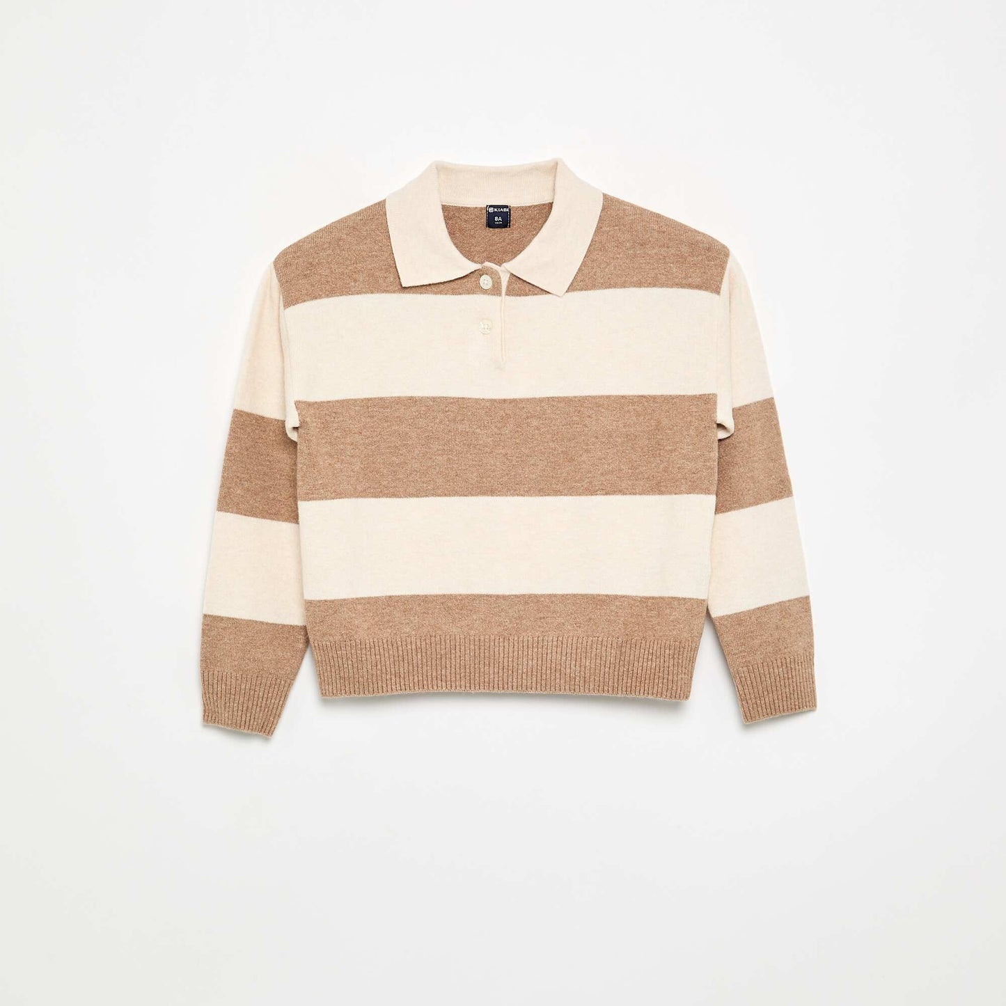 Warm Polo-Neck Sweater BEIGE