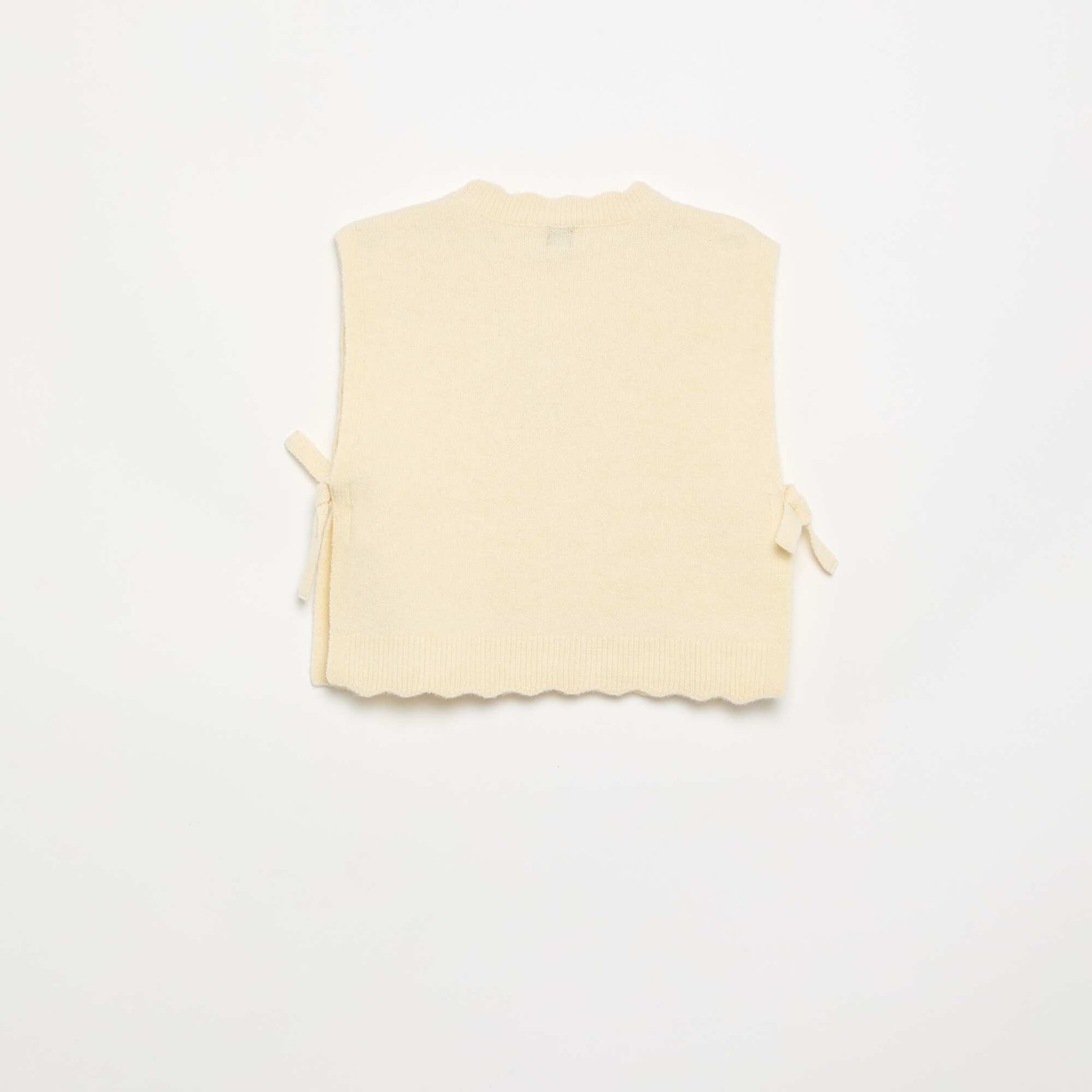 Sleeveless Jumper ECRU