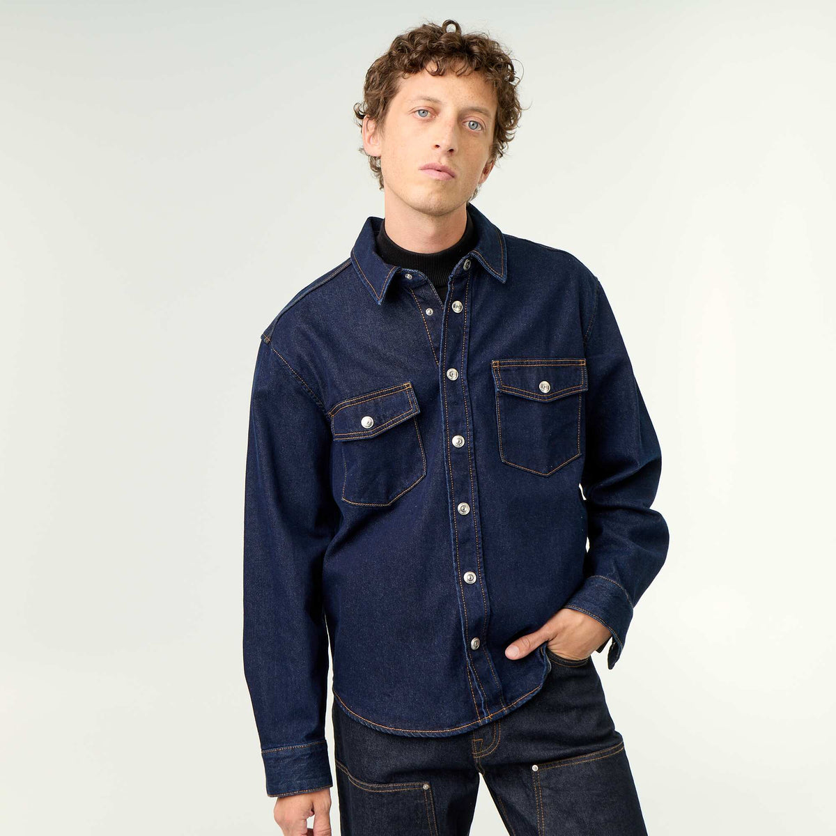 Denim Overshirt BLUE