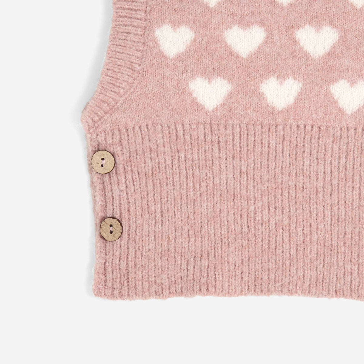 Balaclava with Collar and Buttons PINK