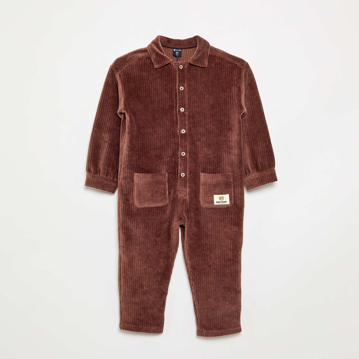 Velvet Long Jumpsuit BROWN