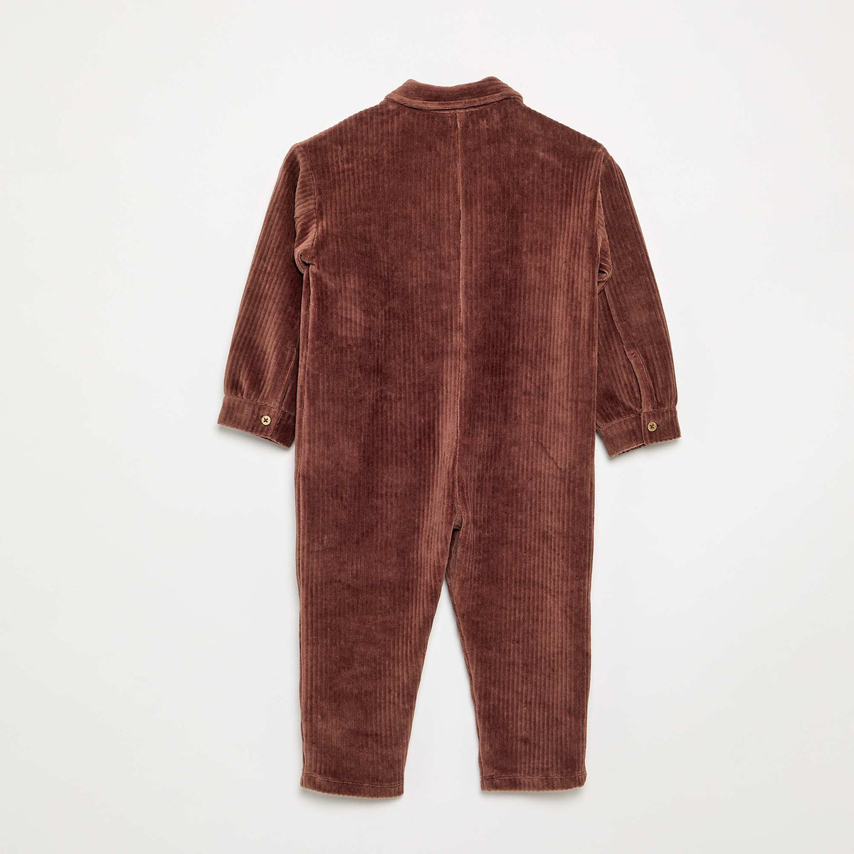 Velvet Long Jumpsuit BROWN