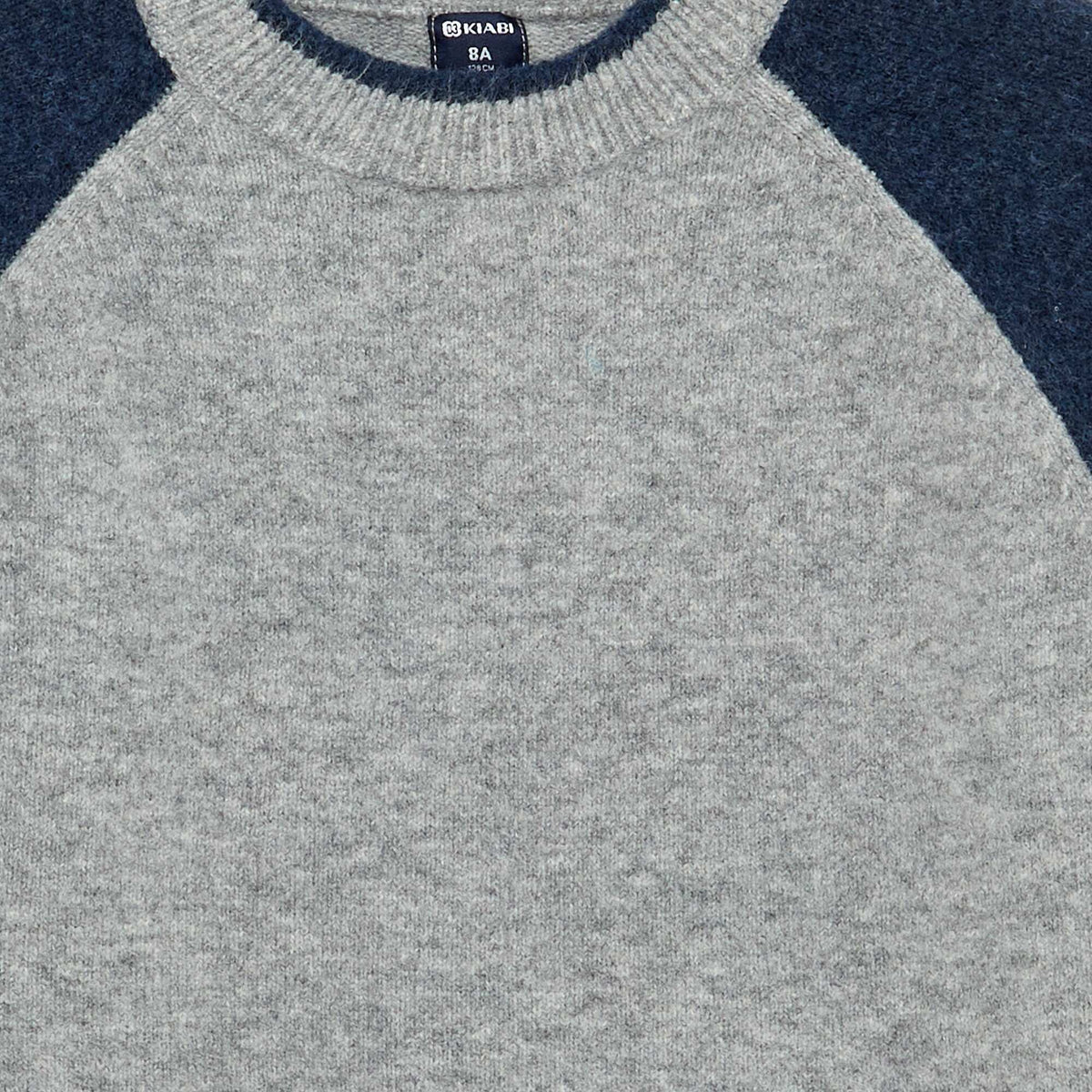 Sweater with contrasting sleeves GREY
