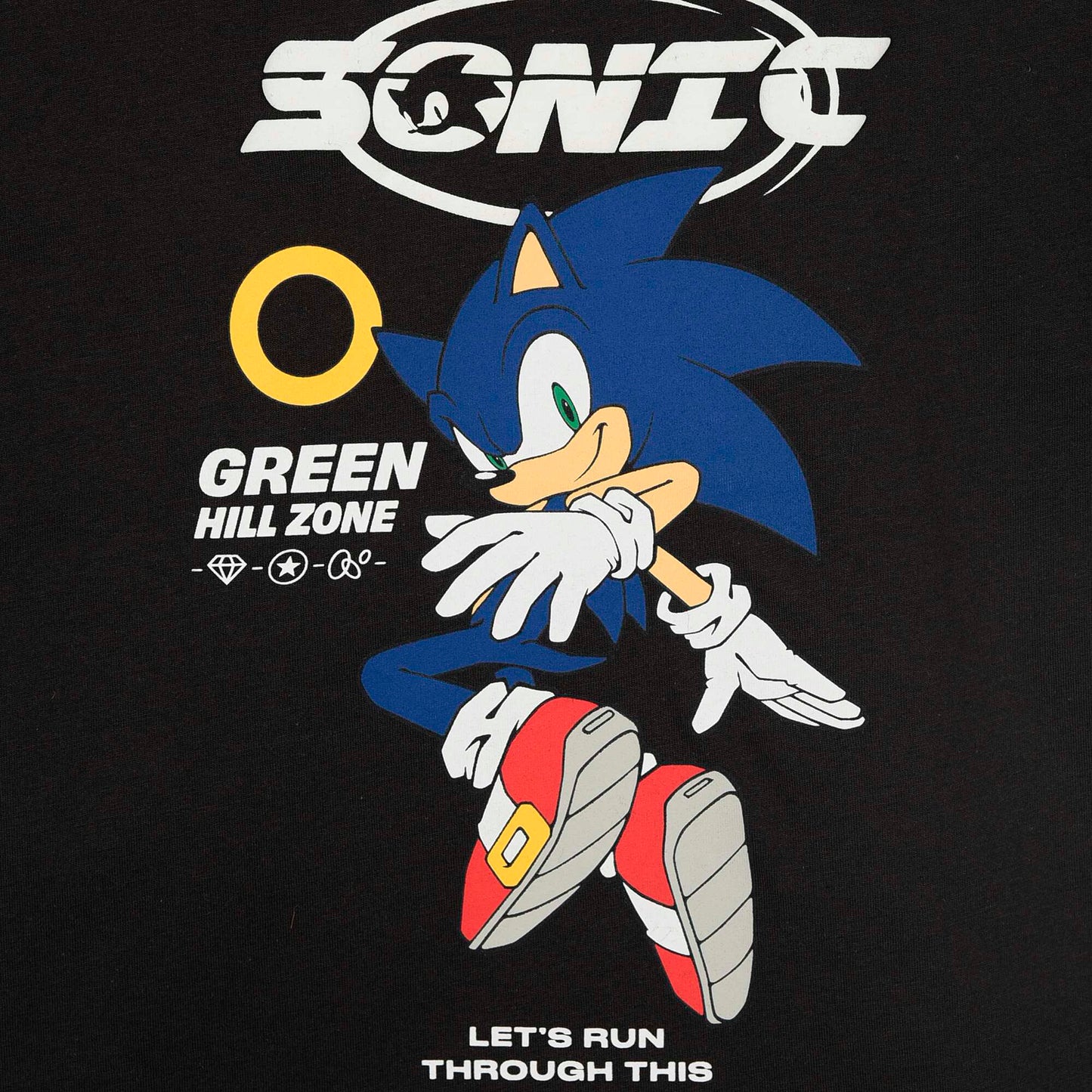 'Sonic' Short-Sleeved T-shirt BLACK