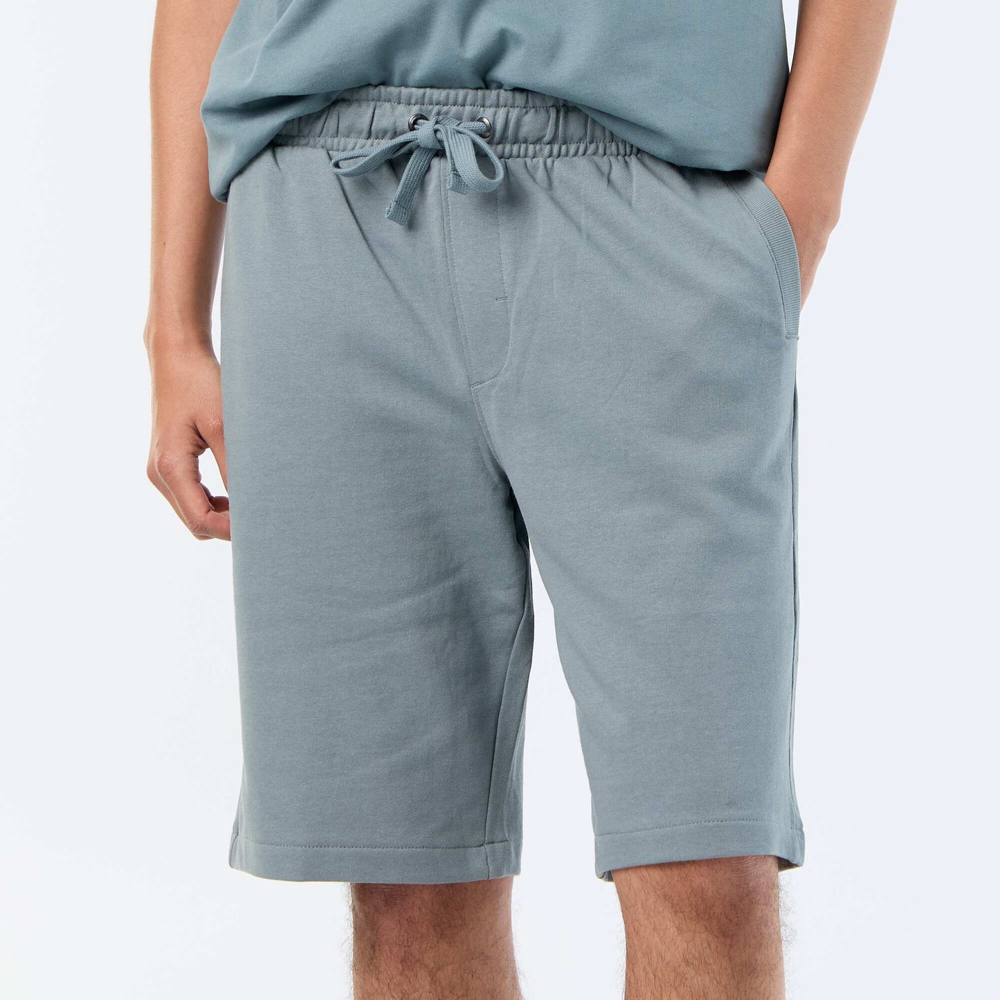 French Terry Bermuda Shorts BLUE