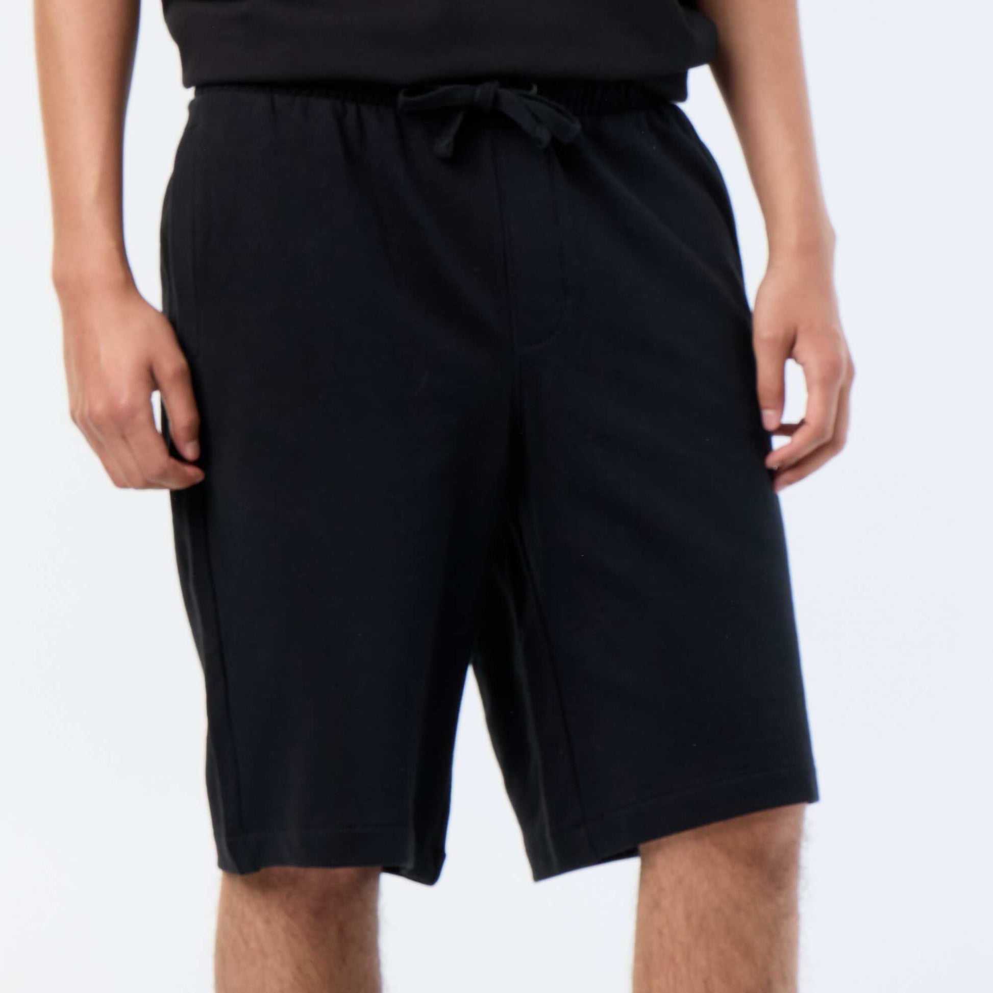 French Terry Bermuda Shorts BLACK
